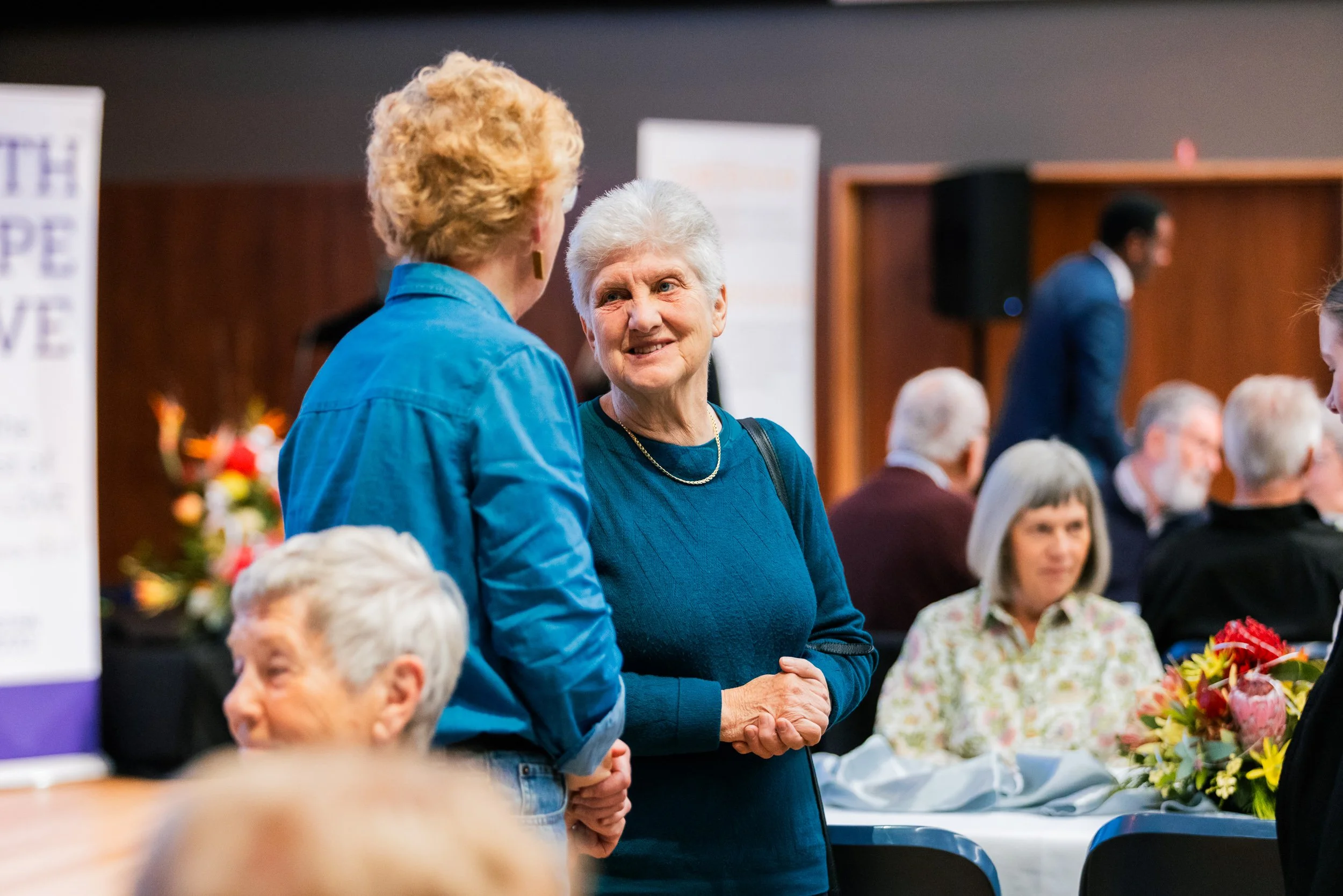 A Gold Member of Christian Schools Tasmania speaking at a meeting