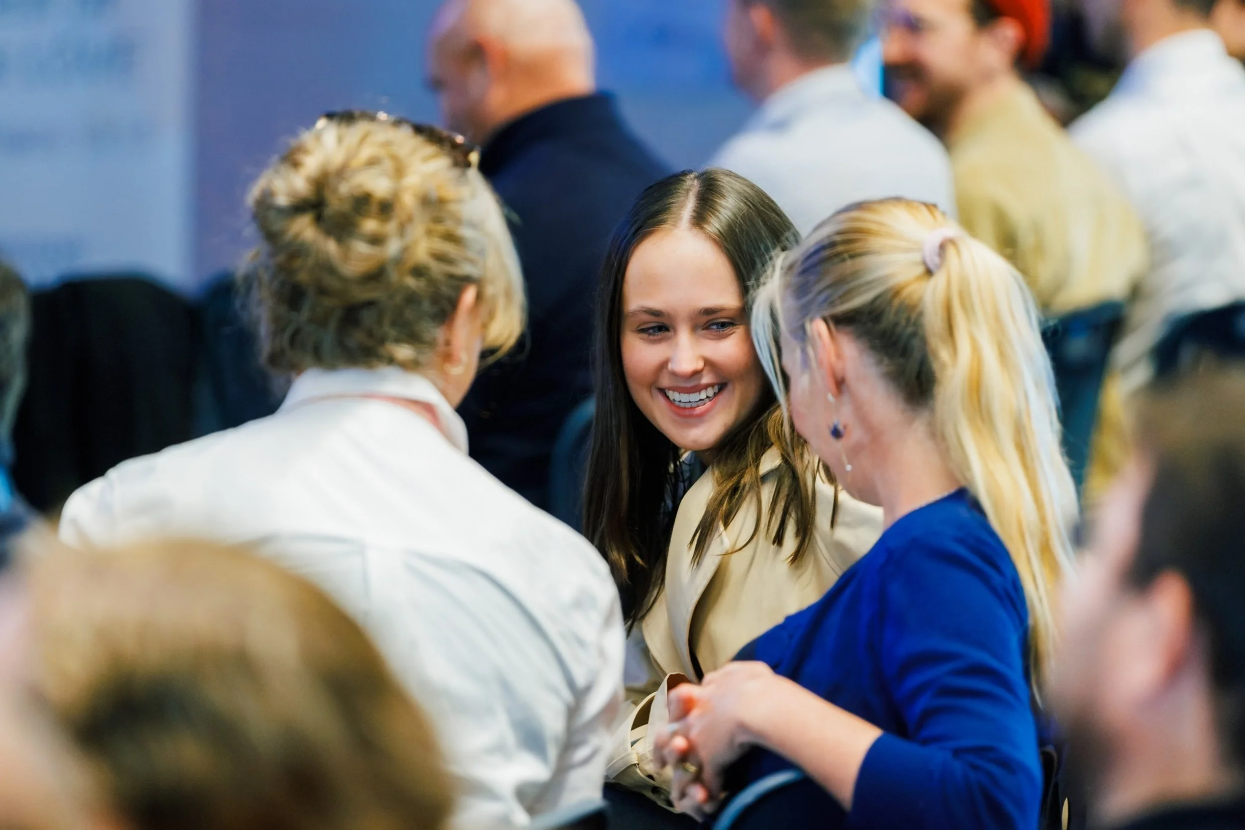 Some teachers chatting at an Educator's Together meeting at Northern Christian School in Bridgewater, Tasmania.
