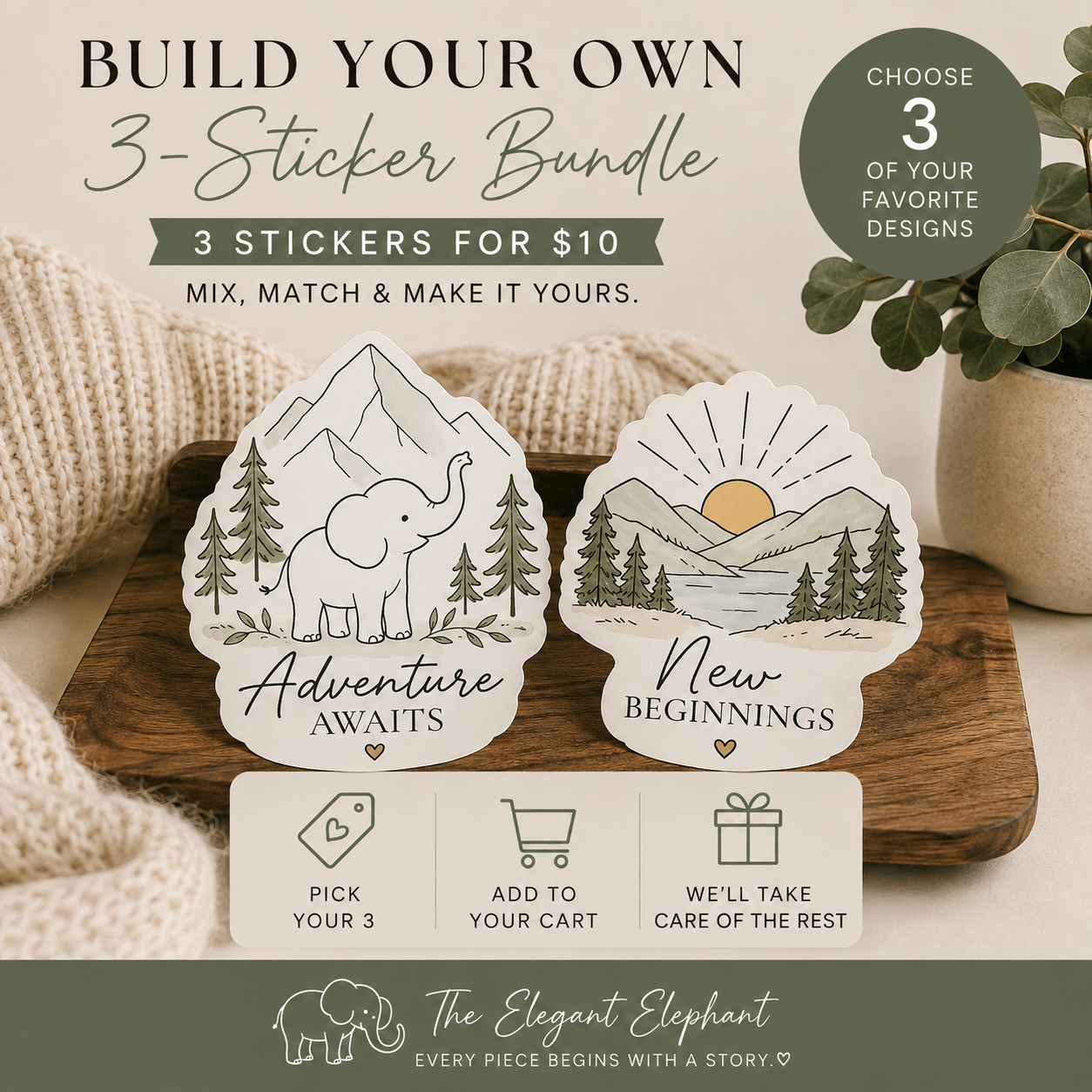 Build Your Own 3-Sticker Bundle