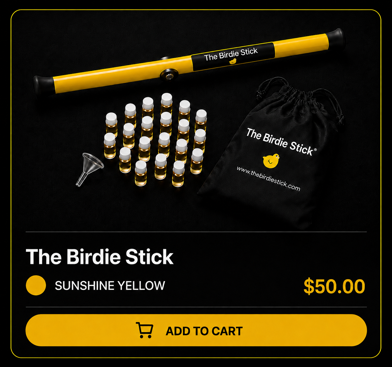 The Birdie Stick - Sunshine Yellow