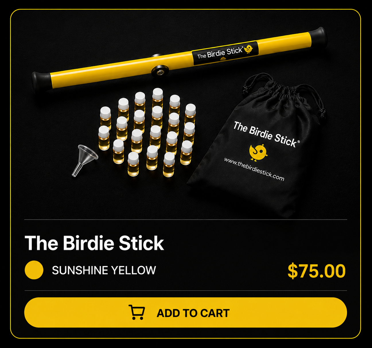 The Birdie Stick - Sunshine Yellow