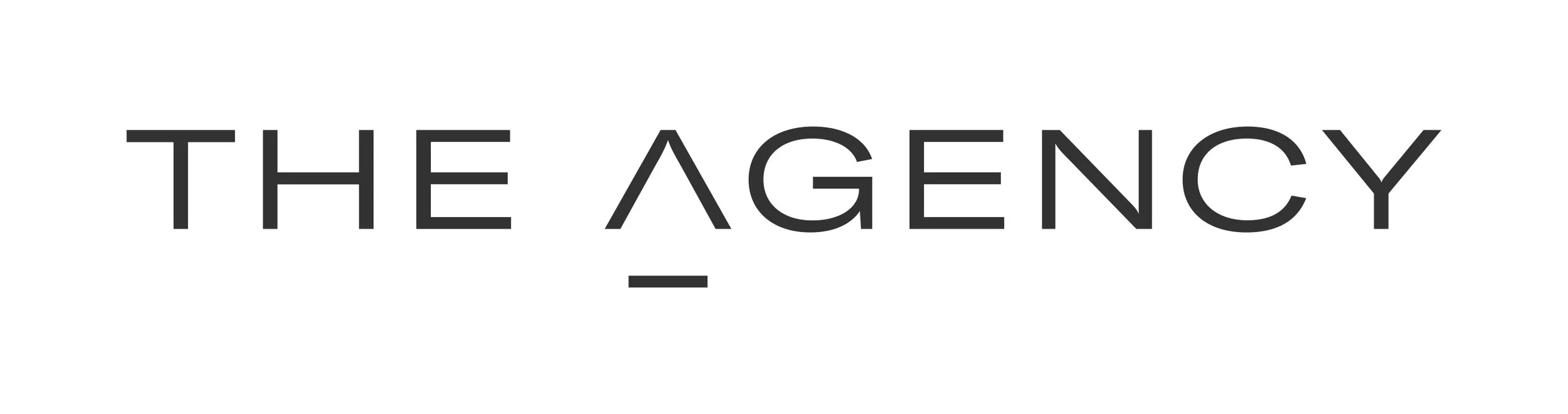 Logo with the text 'THE AGENCY' in black, modern font on a white background.