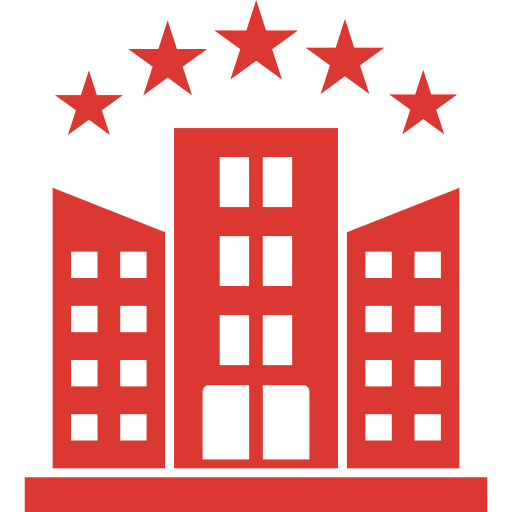 icono de hoteles y resorts