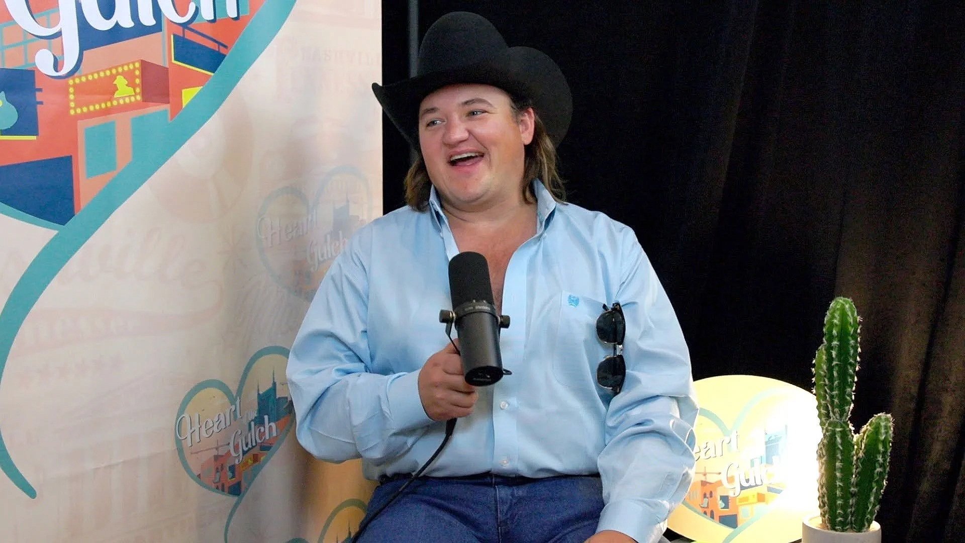 Country artist Jake Worthington during his Heart of the Gulch interview in Nashville, Tennessee.