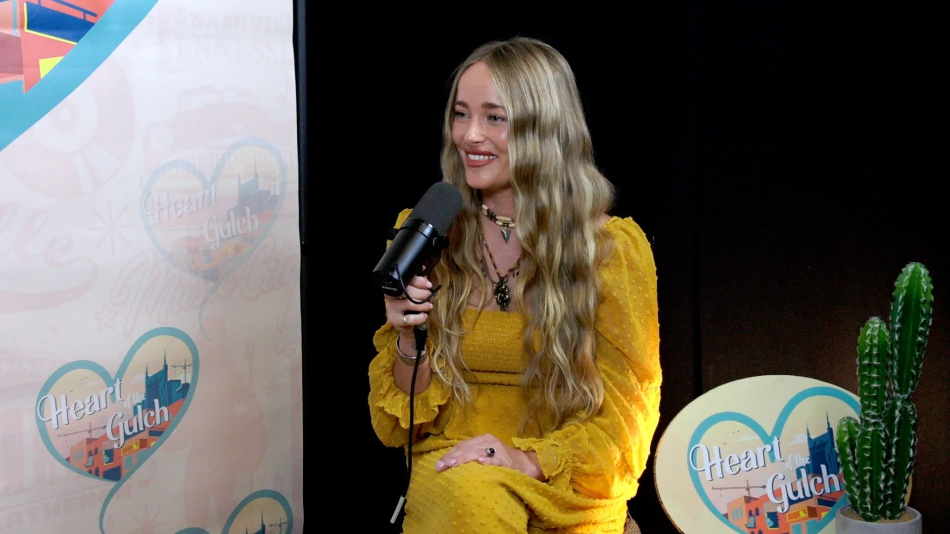 Leah Blevins at CMA Fest 2026 discussing All Dressed Up, Kentucky roots and Americana music on Heart of the Gulch.