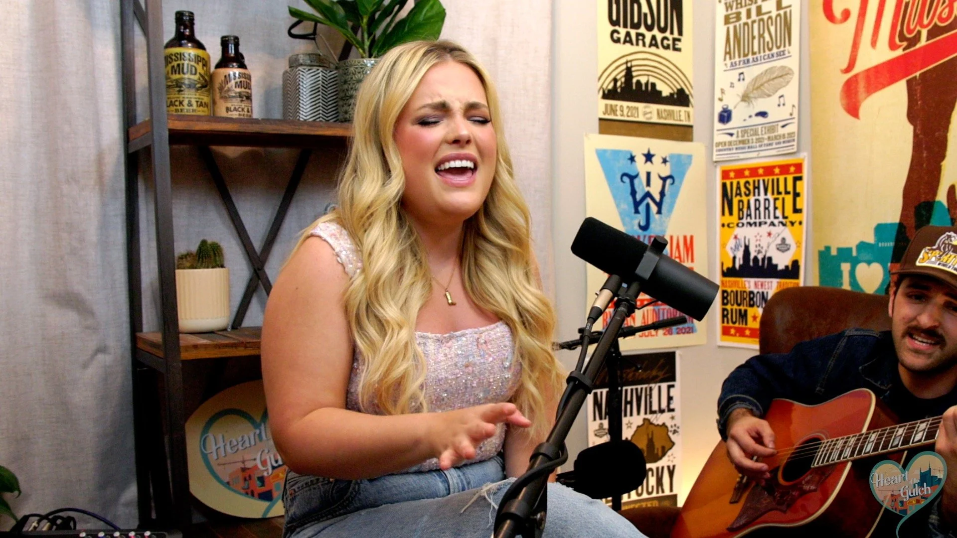 MaRynn Taylor performs “Same Girl Same” at the Heart of the Gulch studio in Nashville.