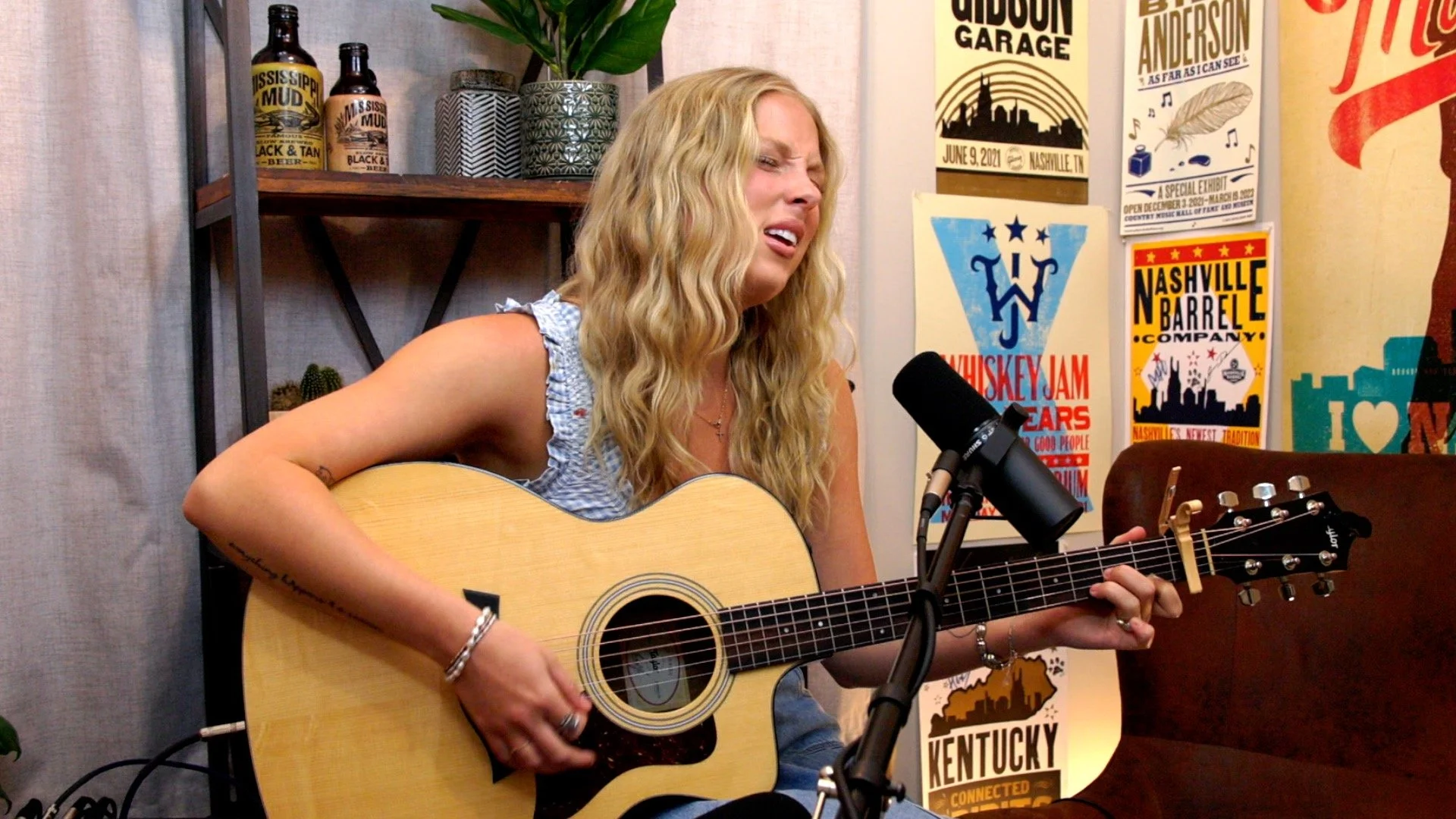 Ashley Anne performs live inside the Heart of the Gulch studio during an exclusive Nashville studio performance.
