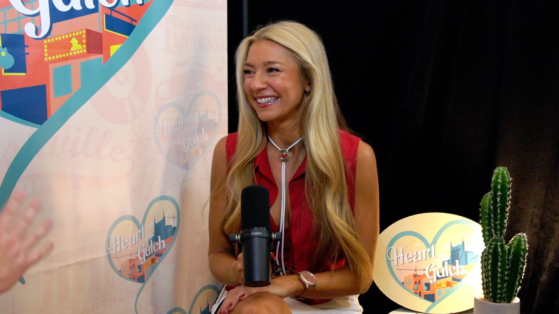 Texas country singer Julia Cole during her Heart of the Gulch interview at CMA Fest in Nashville.