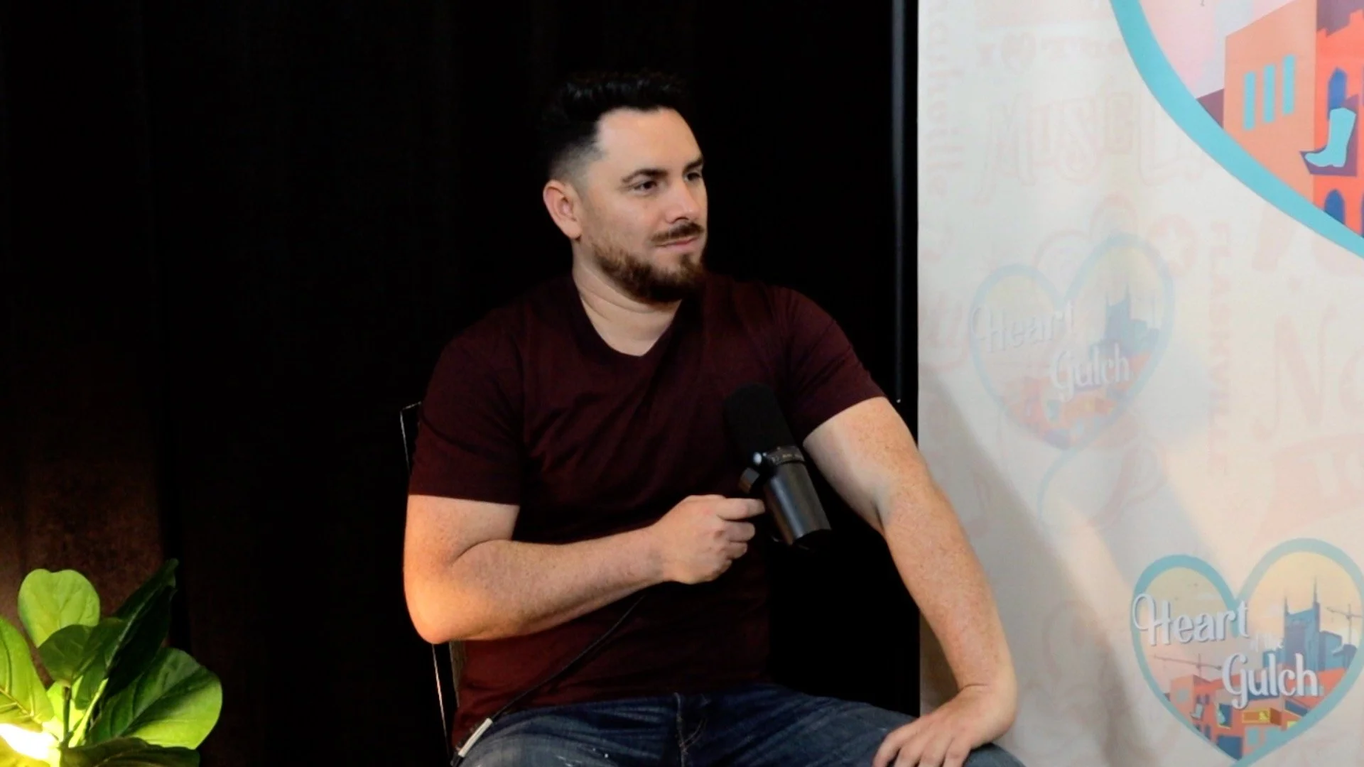 Tony Mendoza, host of Heart of the Gulch, talks with country and Southern rock artist Ashland Craft during CMA Fest 2025 in Nashville.
