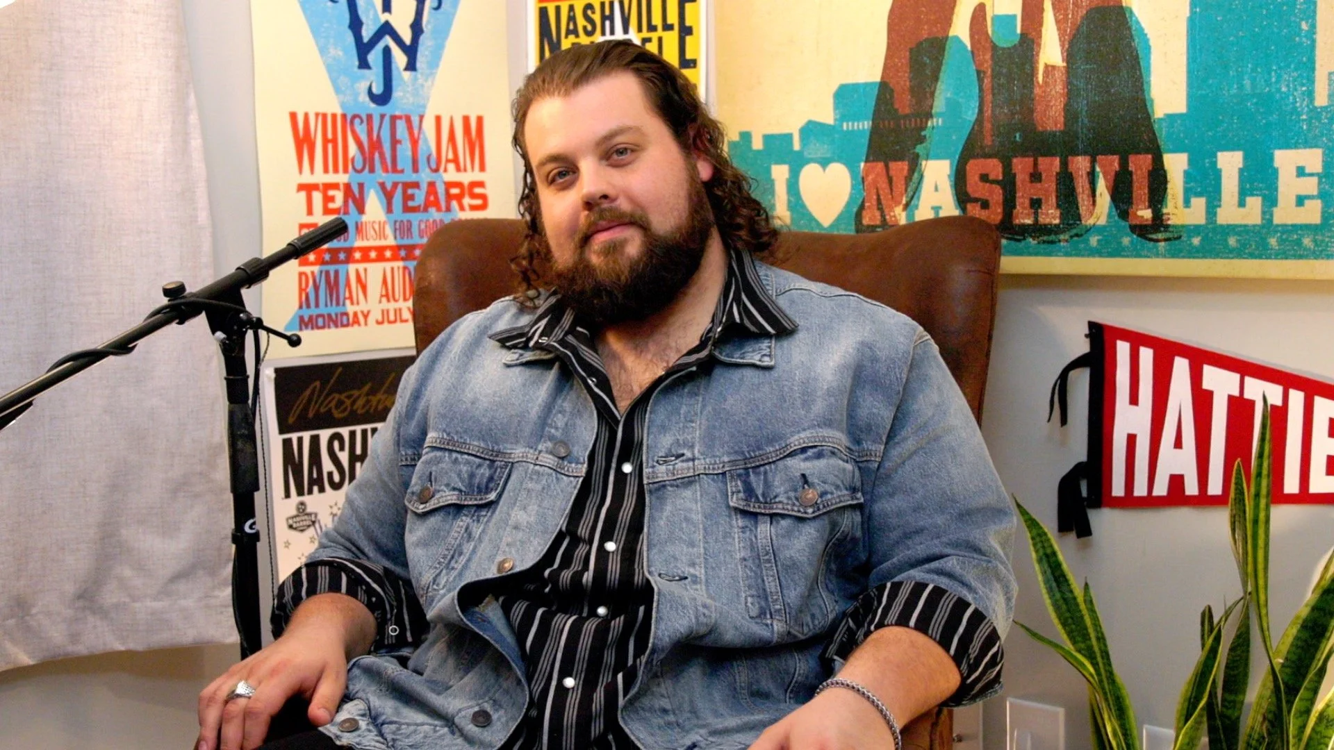 Dillon Carmichael inside the Heart of the Gulch studio in Nashville for an exclusive country music interview.