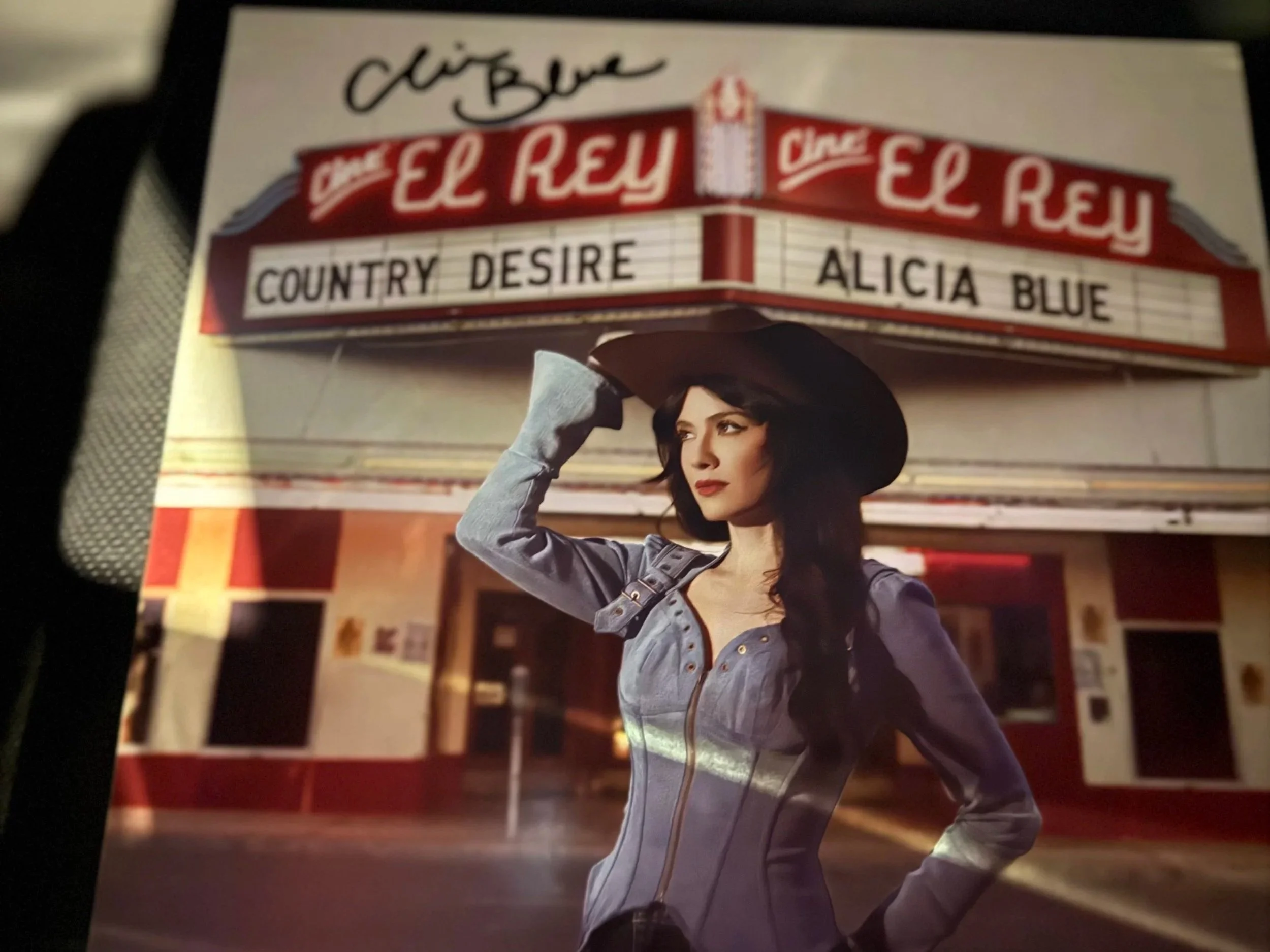 Signed copy of Alicia Blue’s Country Desire album at her Nashville release party.