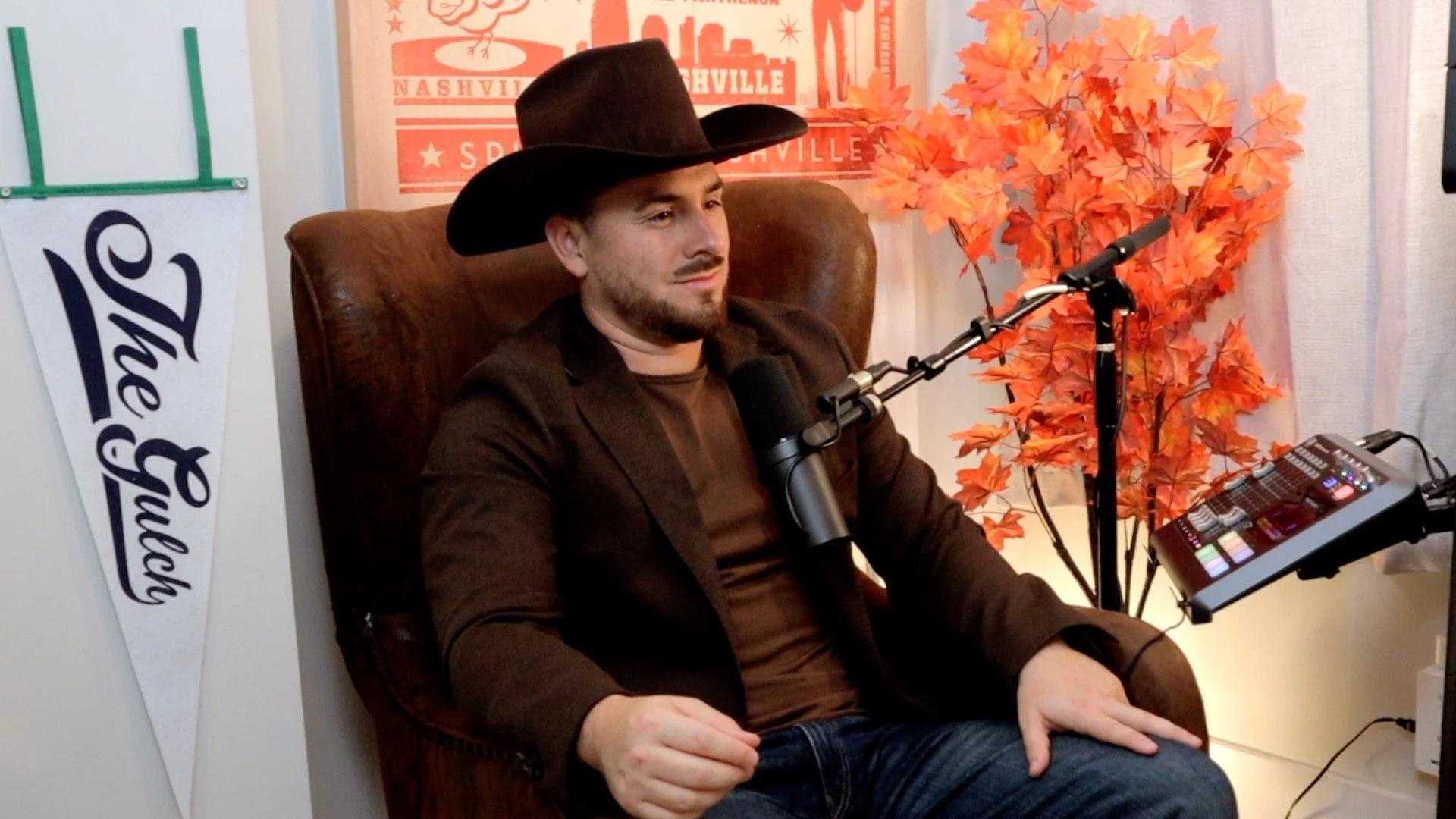 Alicia Blue and Tony Mendoza during a Heart of the Gulch interview in Nashville.