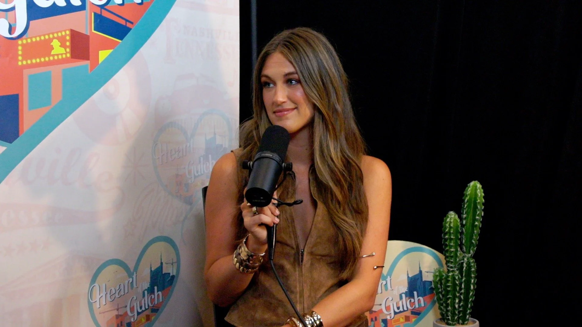 Nashville country singer Lauren Watkins during her Heart of the Gulch interview at CMA Fest.