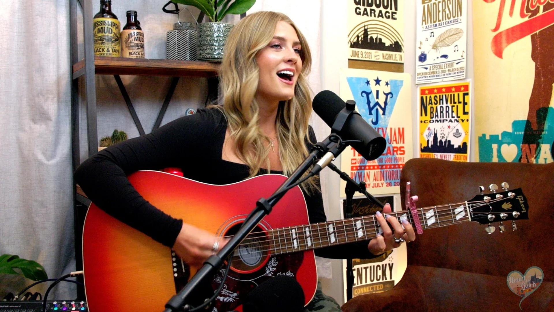 Faith Schueler performs “Crush” at the Heart of the Gulch studio in Nashville, TN.