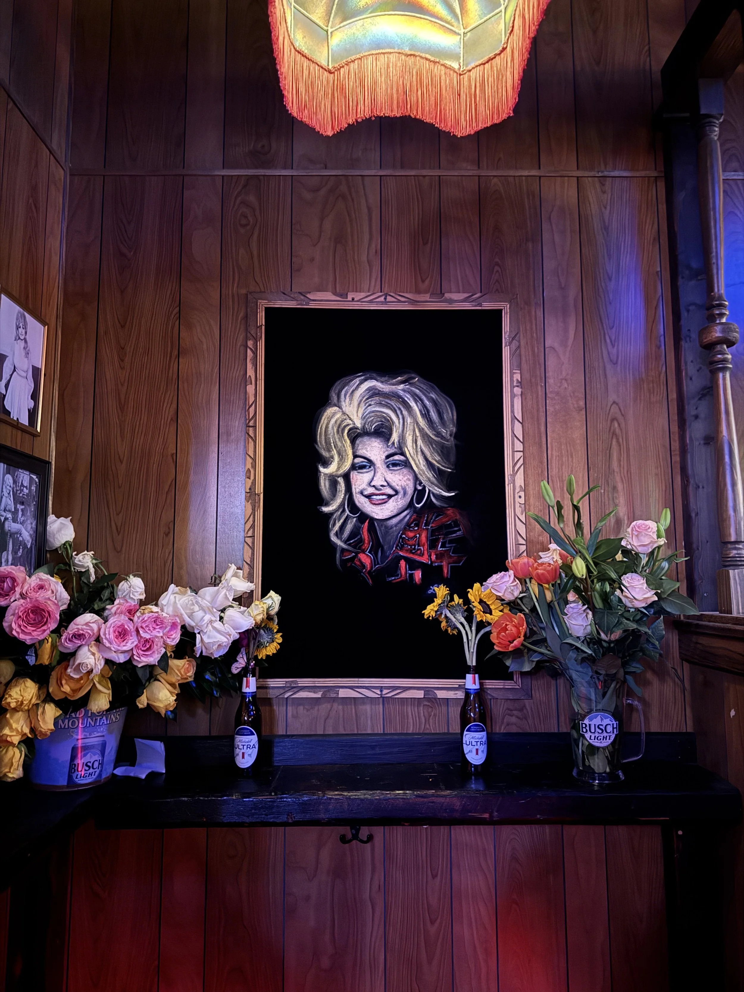 Dolly Parton mural in Nashville photographed following her passing in 2026.