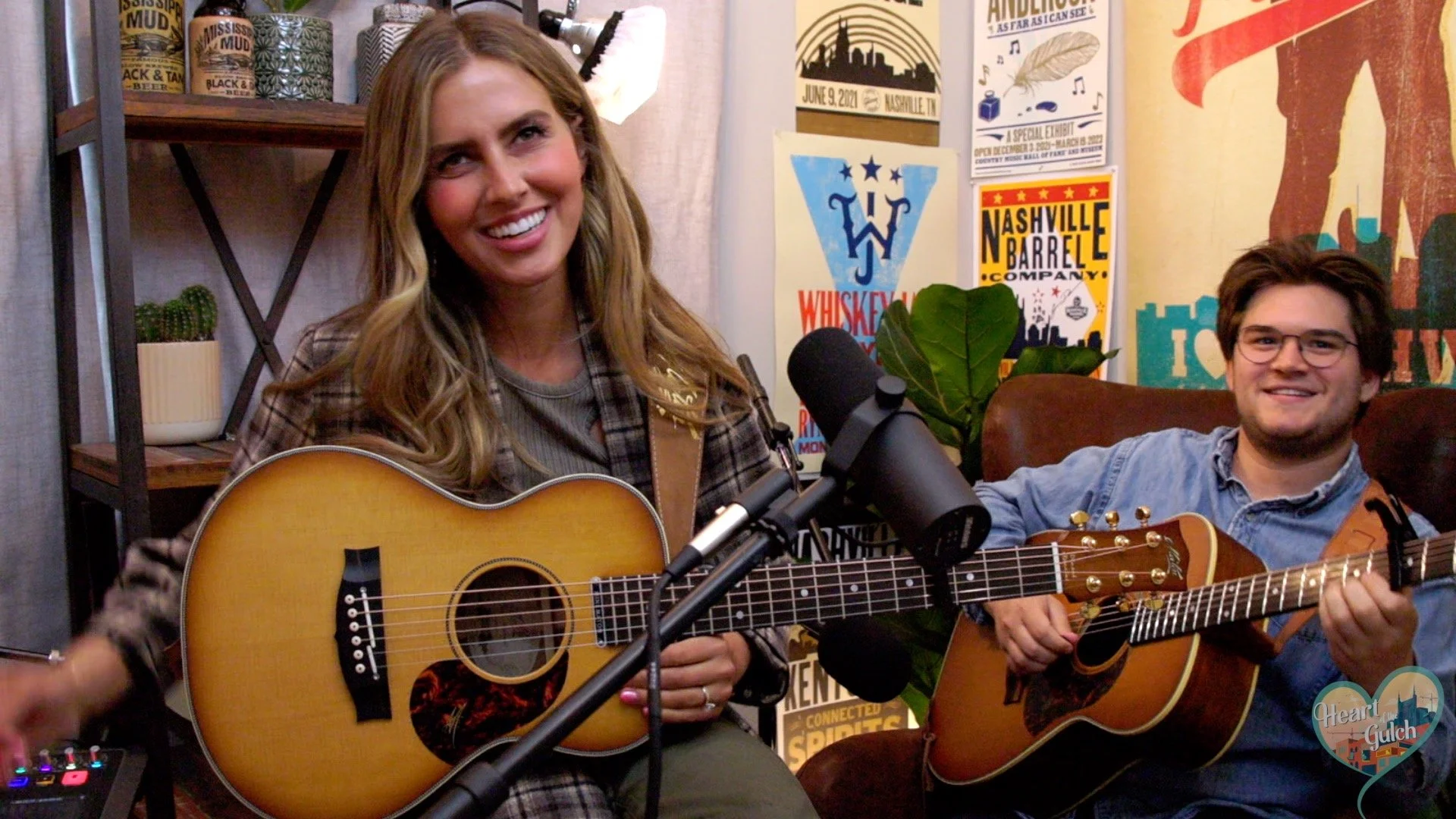 Catie Offerman performs live inside the Heart of the Gulch studio in Nashville, showcasing her distinctive country sound and musicianship.