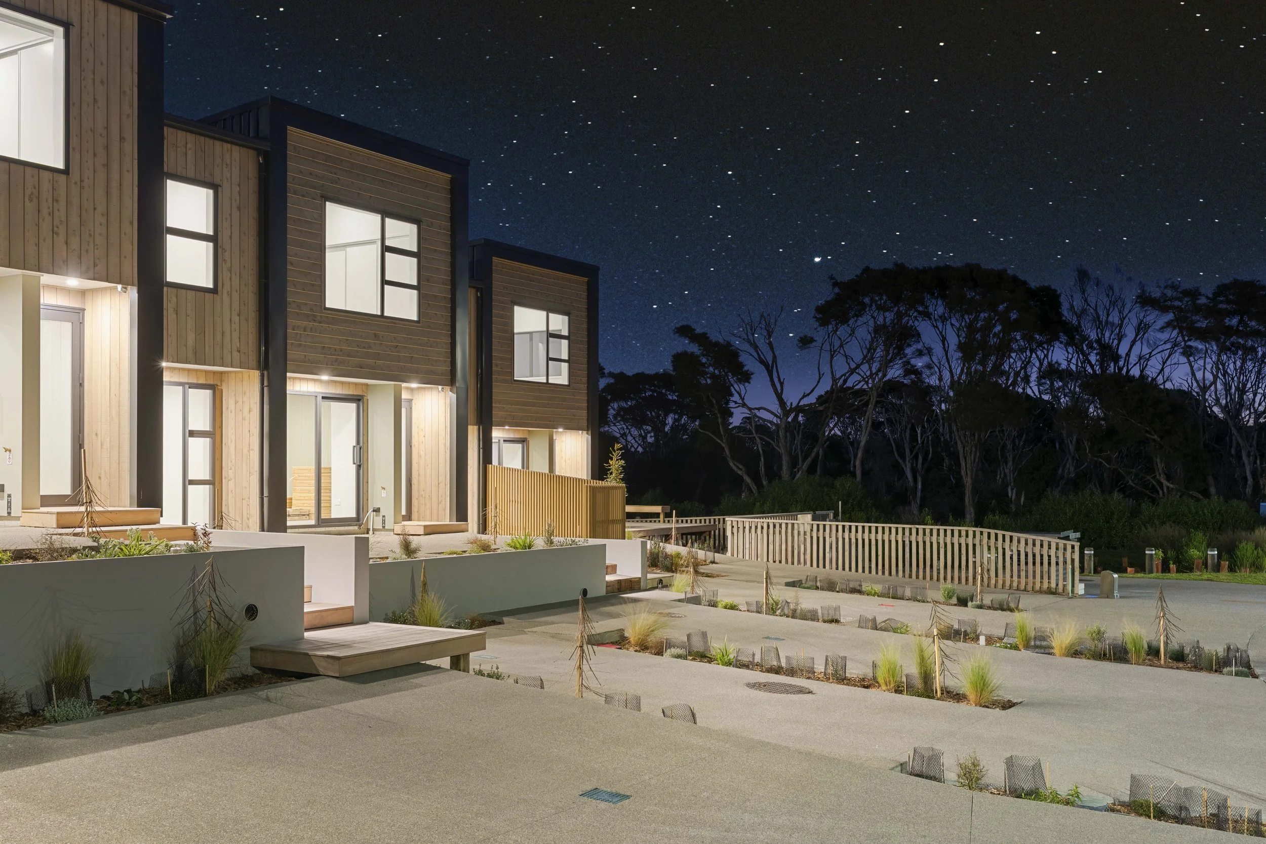 Outlook to bush / reserve area with low light pollution