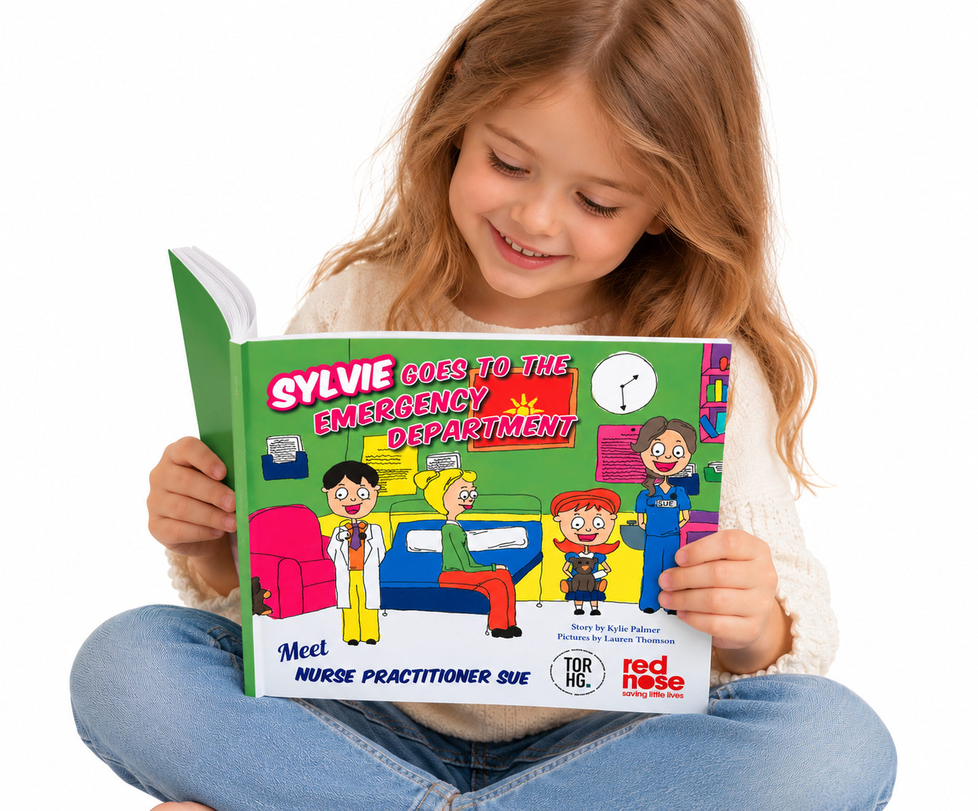 Girl Reading Sylvie’s Emergency Book.png