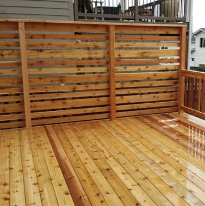 New deck build with clear deck sealer