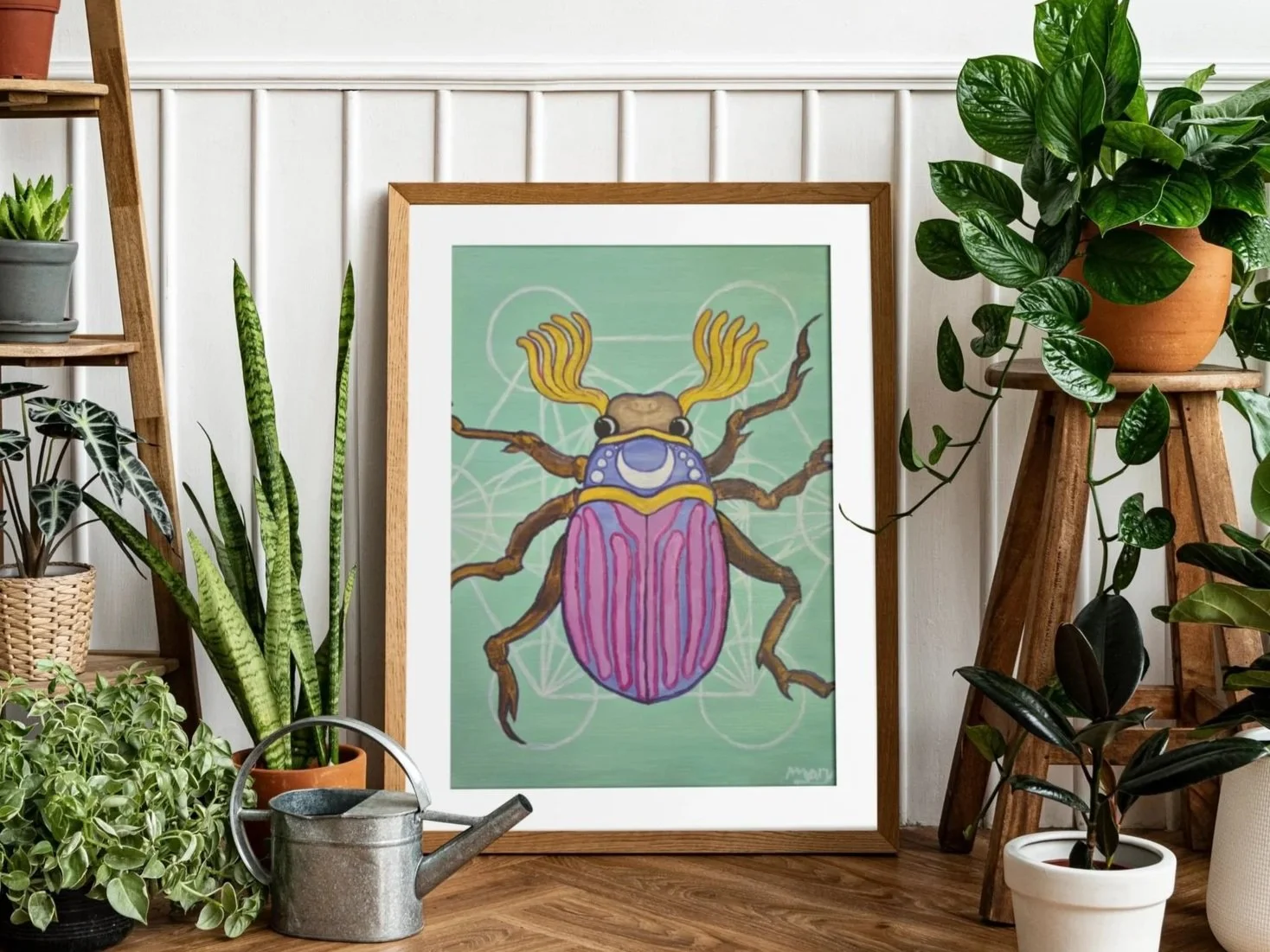 Purple June Beetle Magic - Free Digital Print