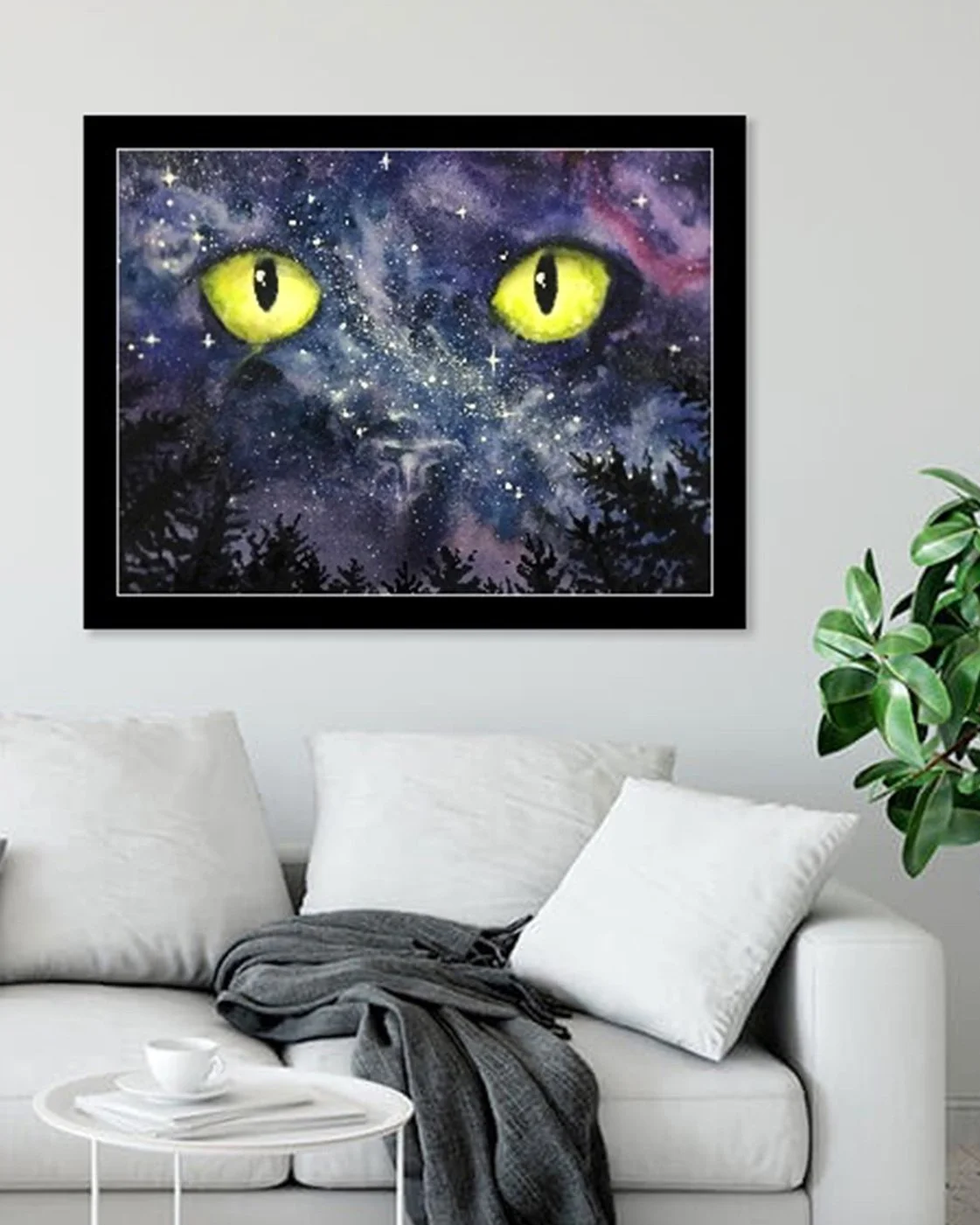 Mewki Way Galaxy Digital Print