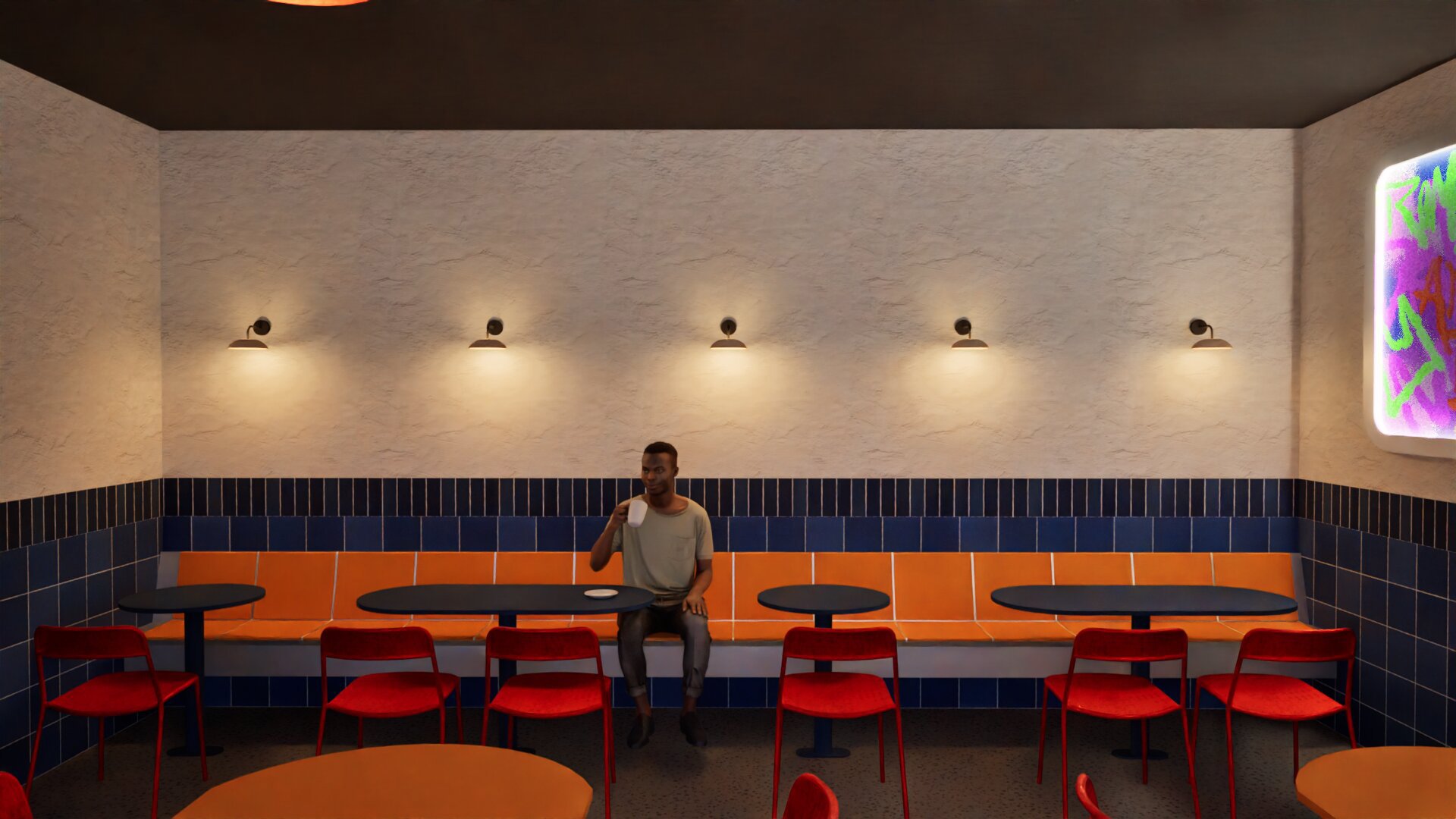 Custom banquette seating