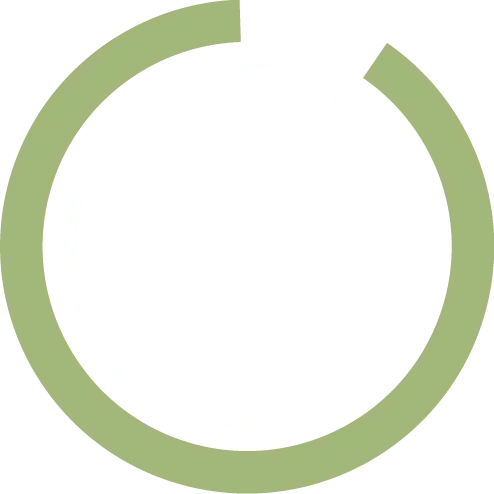 A circular infographic featuring three leaves in a circular pattern, with text "Nature-Based Solutions."