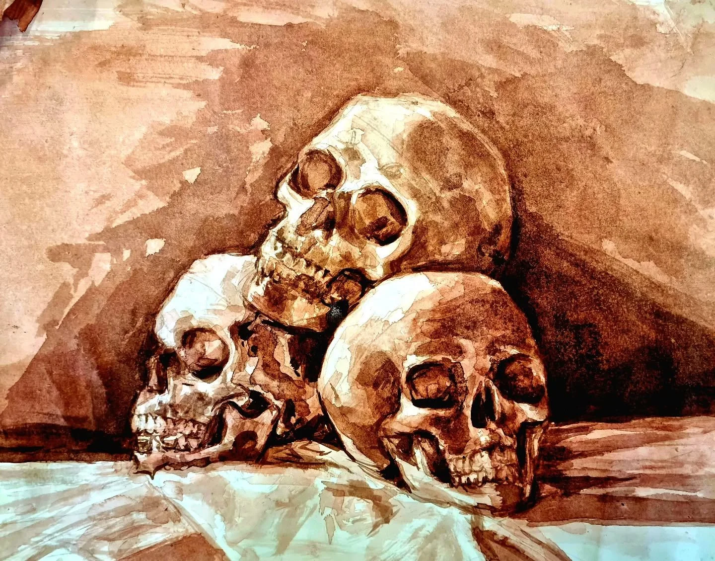 Inky trio of skulls 💀💀💀

Study done in 2022 with ink on paper

...

#inkdrawing #skullart #inkpainting #skullpainting #artstudy #artistsoninstagram #commissionsopen #artschool