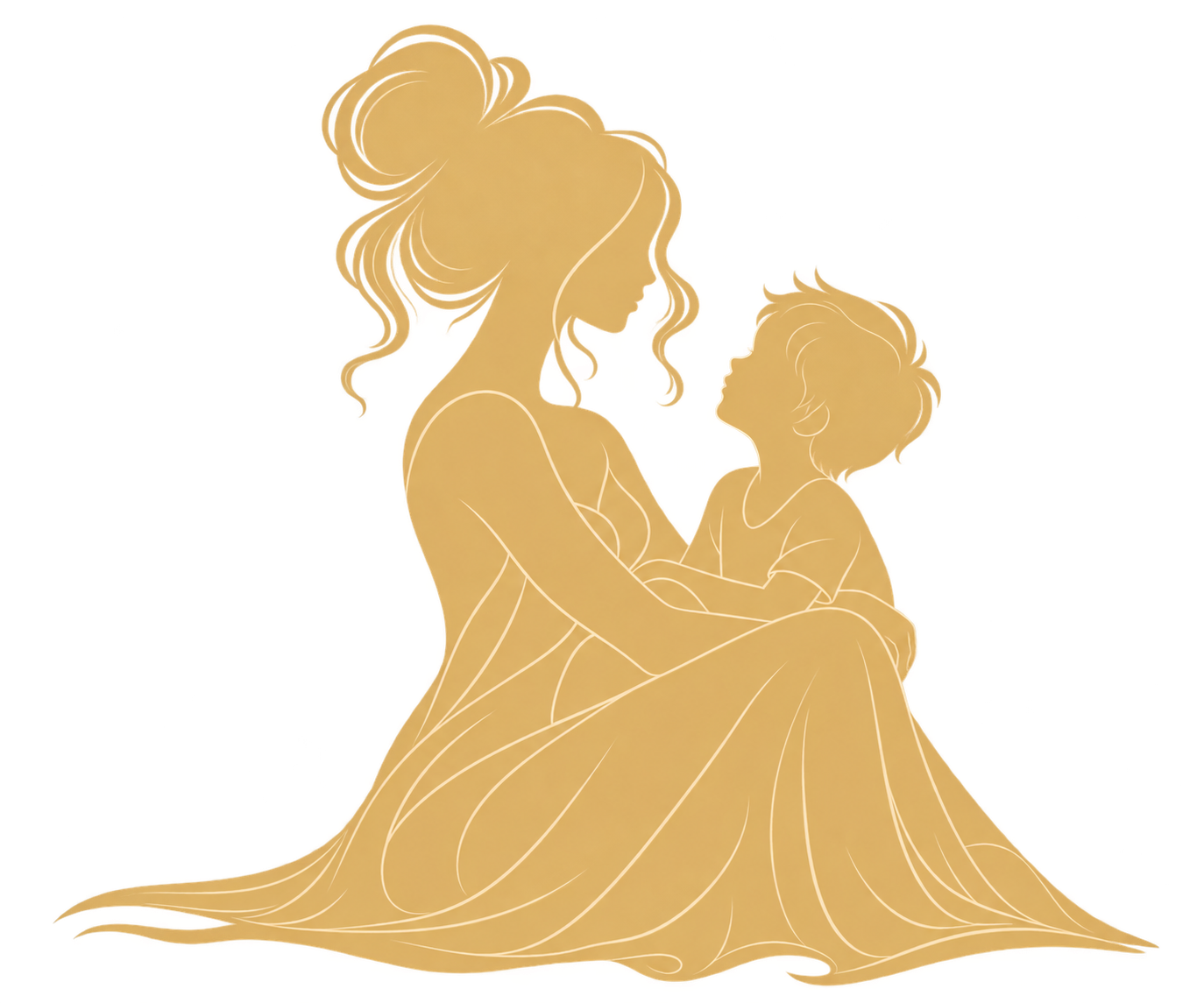 Woman and child representing family health