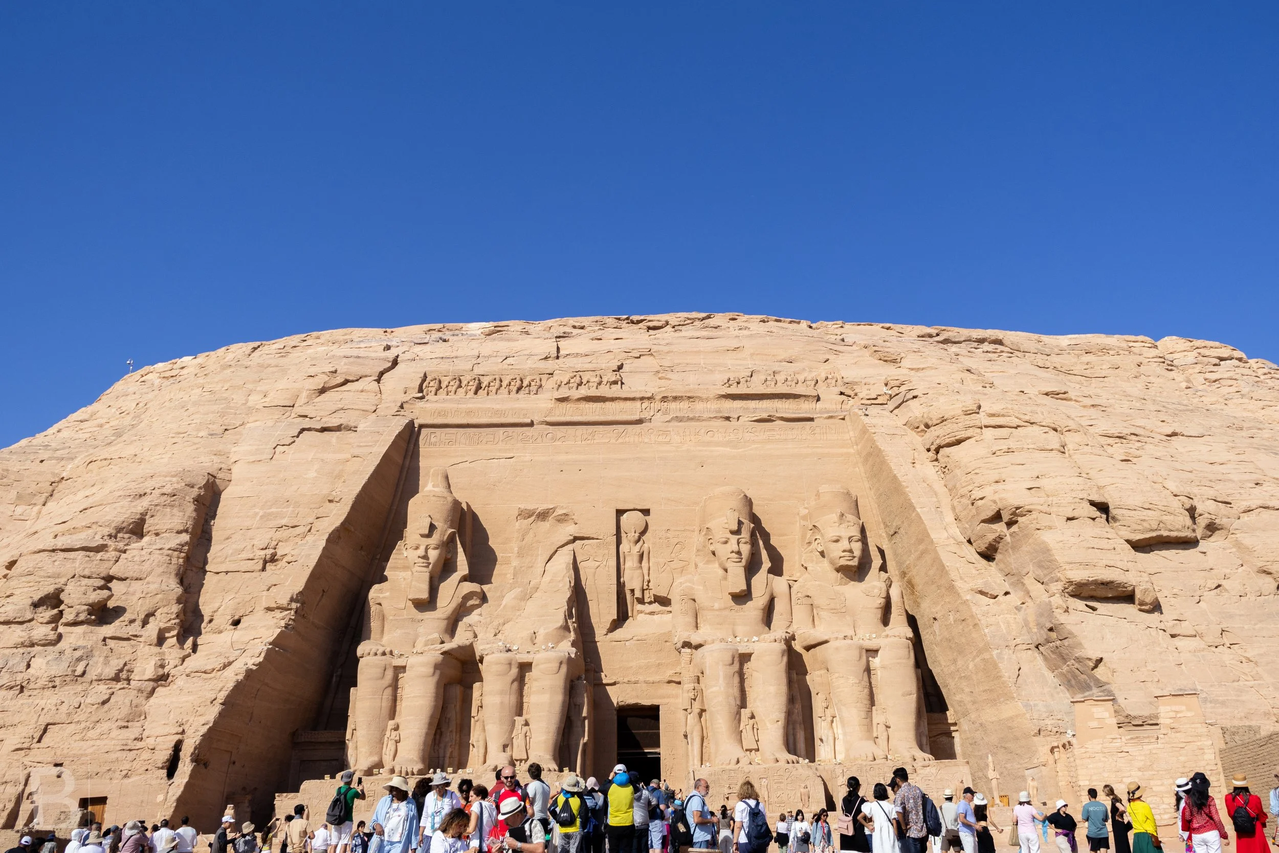 Carved directly into sandstone, the Great Temple unites architecture,
sculpture and royal commemoration on a monumental scale.