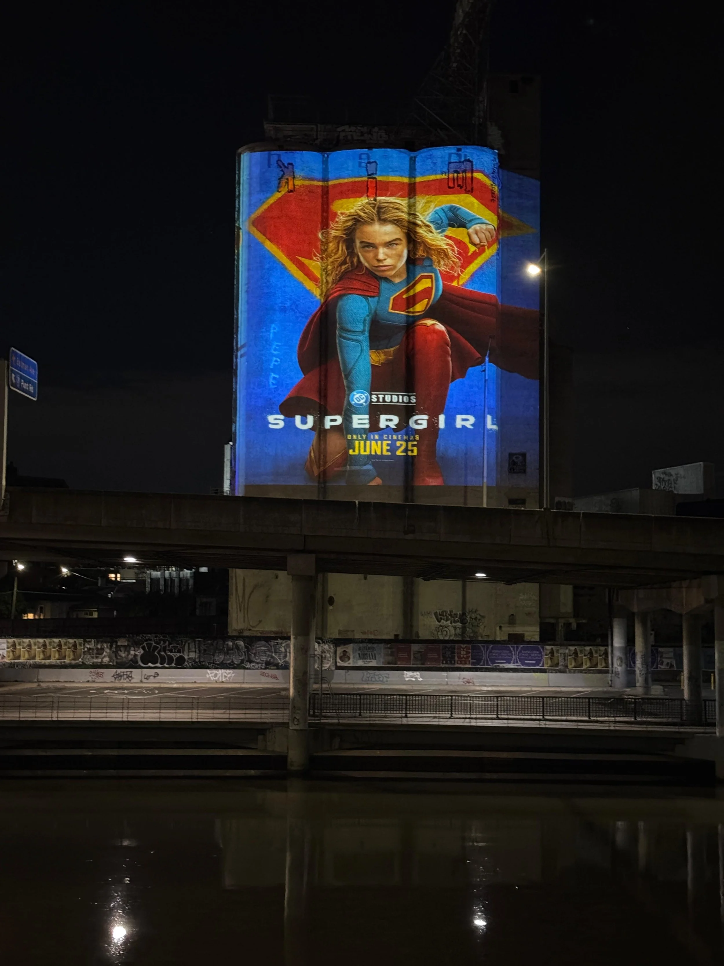 LIGHT PROJECTIONS · SUPERGIRL LIGHTS THE CITY: WARNER BROS · DC STUDIOS