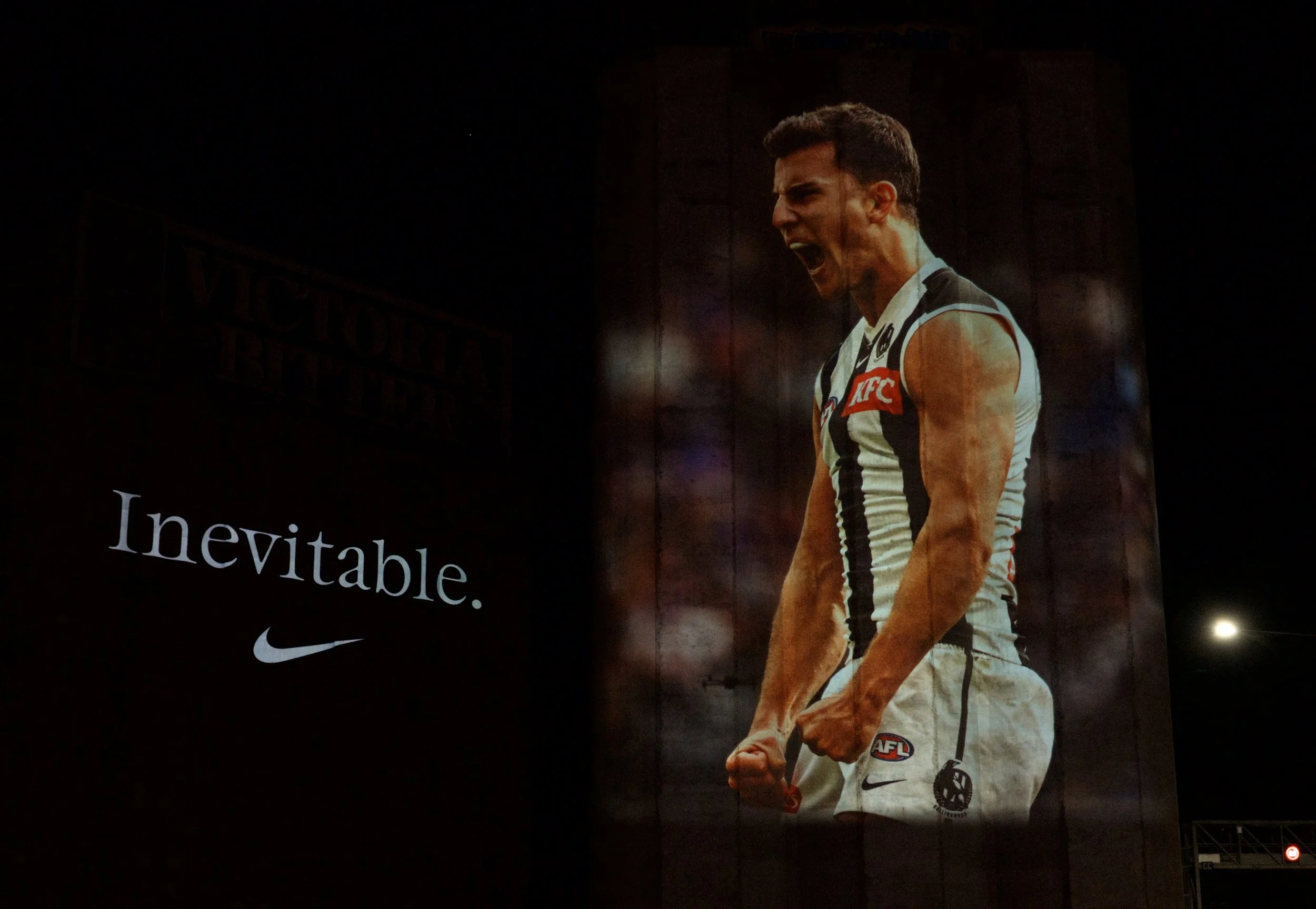 Melbourne Punt Road Silos AFL Brownlow Winner Nick Daicos Collingwood AFL