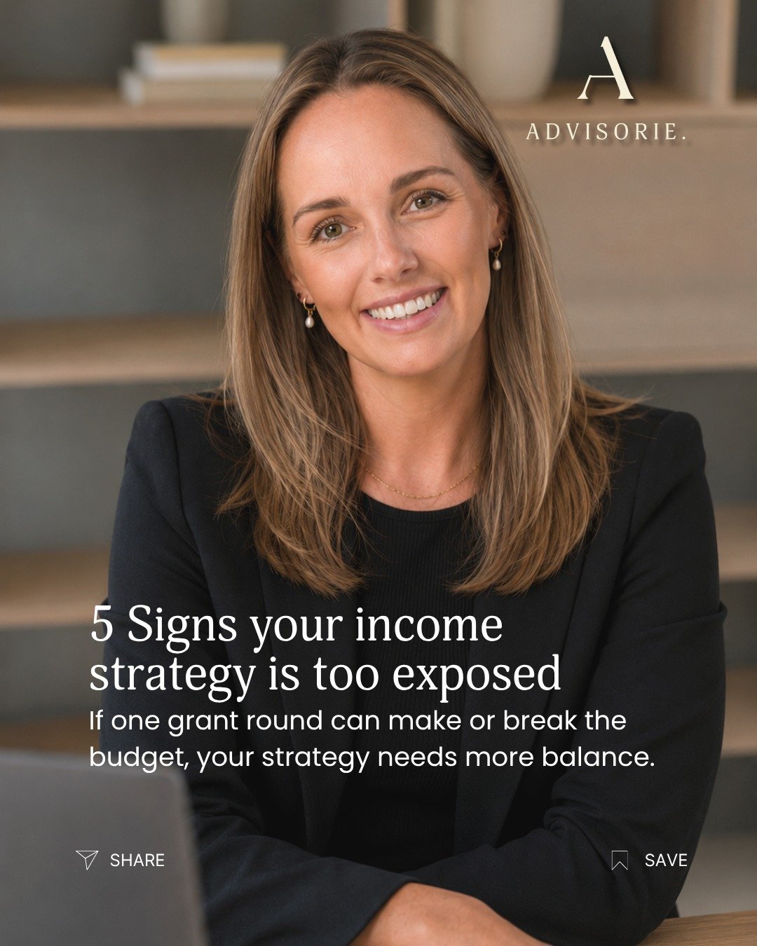 "Five signs it may be time to diversify:
1. One funding source carries most of the budget.
2. The team is constantly reacting to deadlines.
3. Partnerships are approached only when cash is urgent.
4. There is no clear philanthropy pipeline.
5. R
