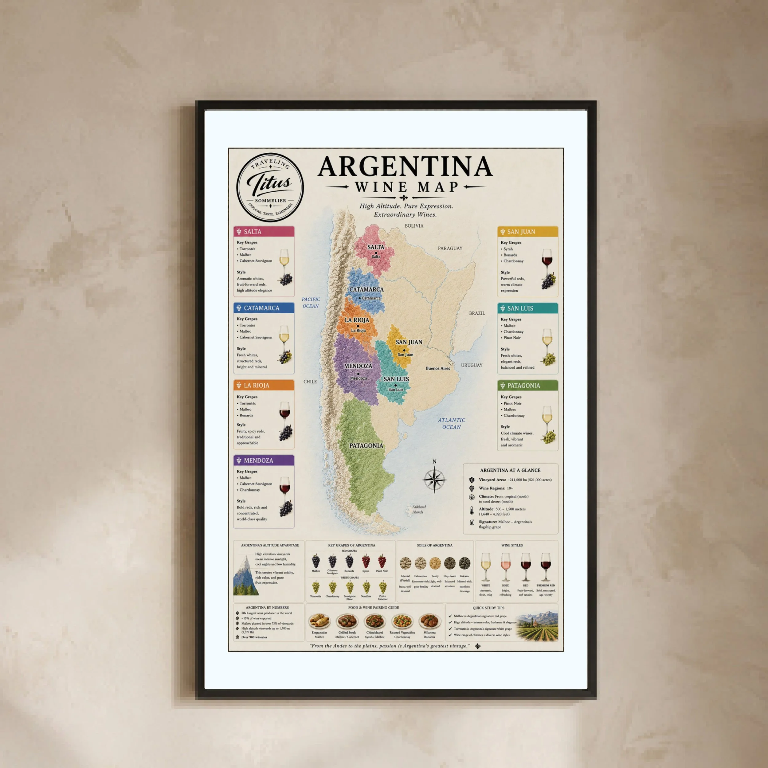 Argentina Wine Map