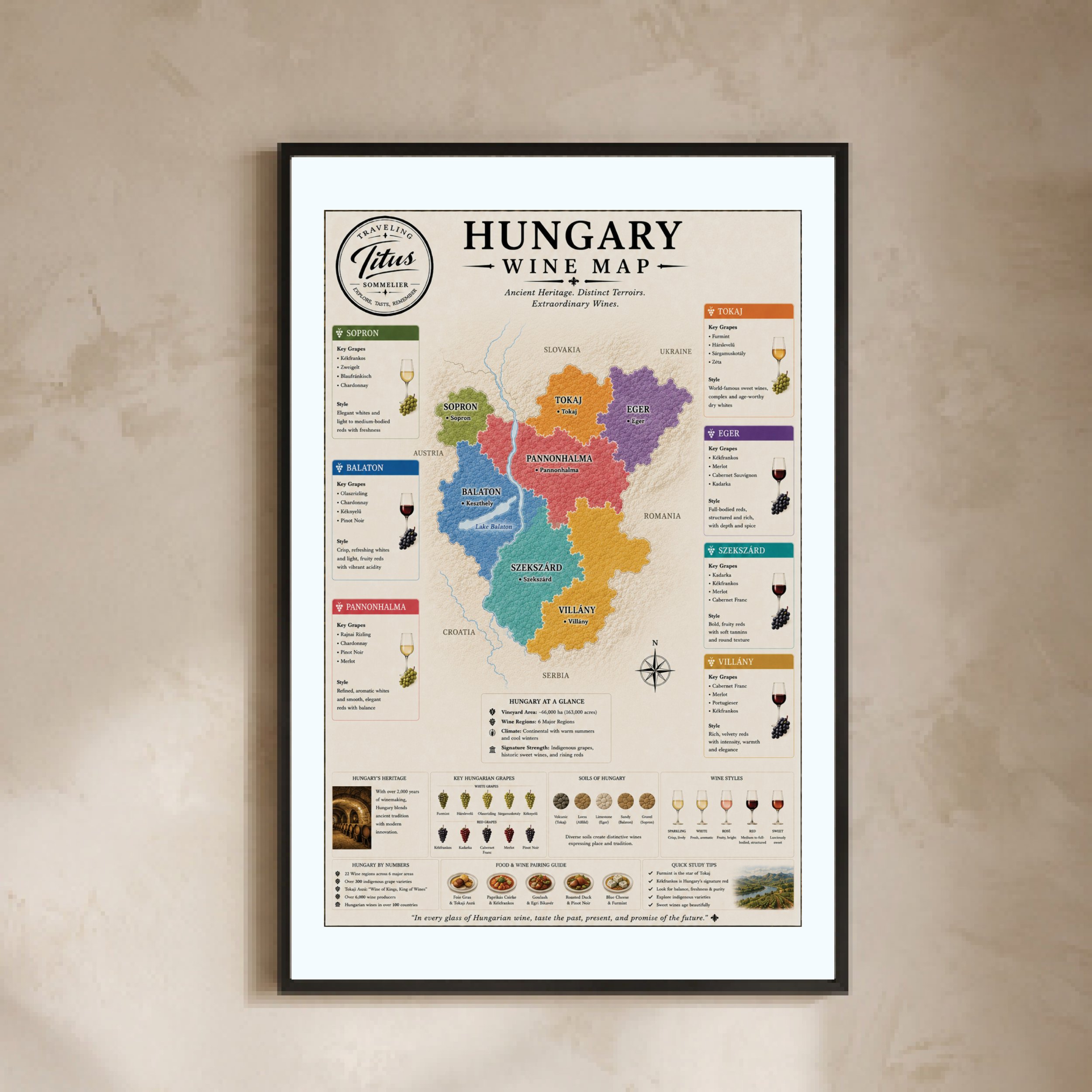Hungary Wine Map