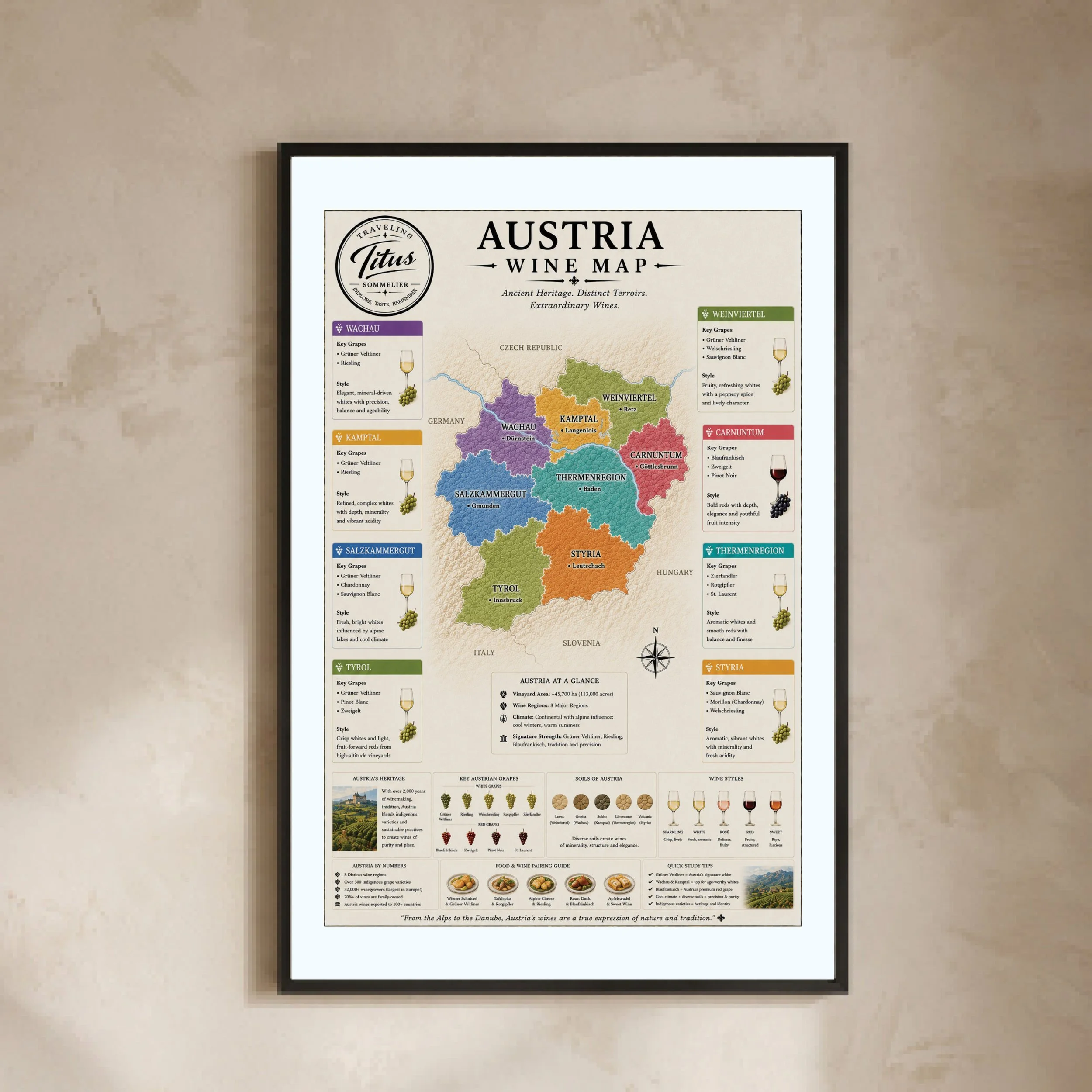 Austria Wine Map