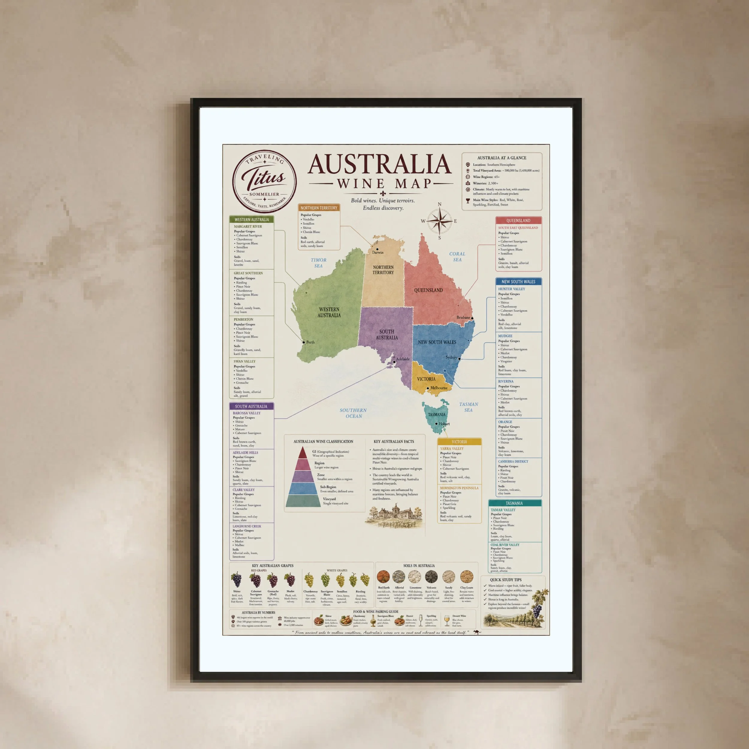 Australia Wine Map
