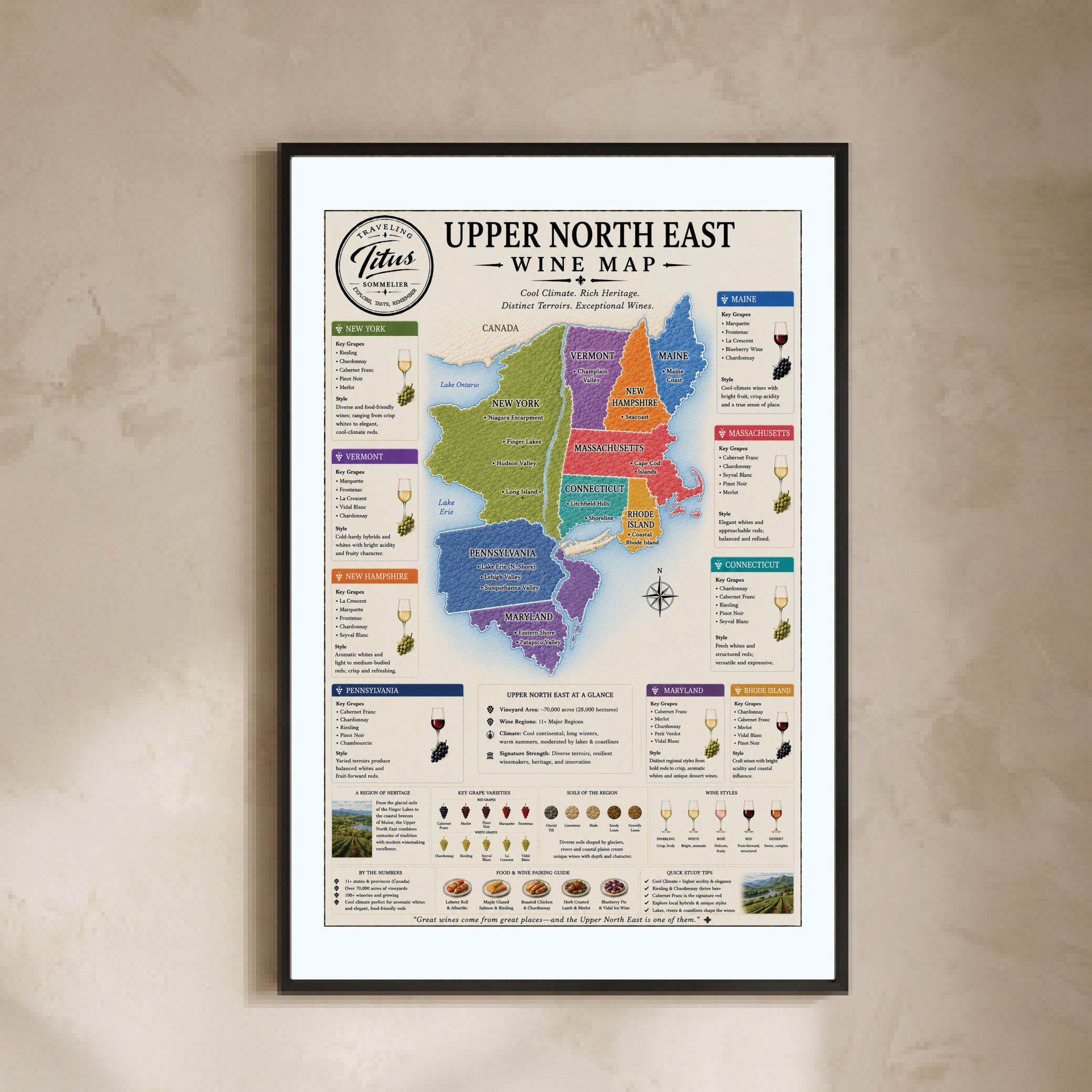 Upper North East Wine Map