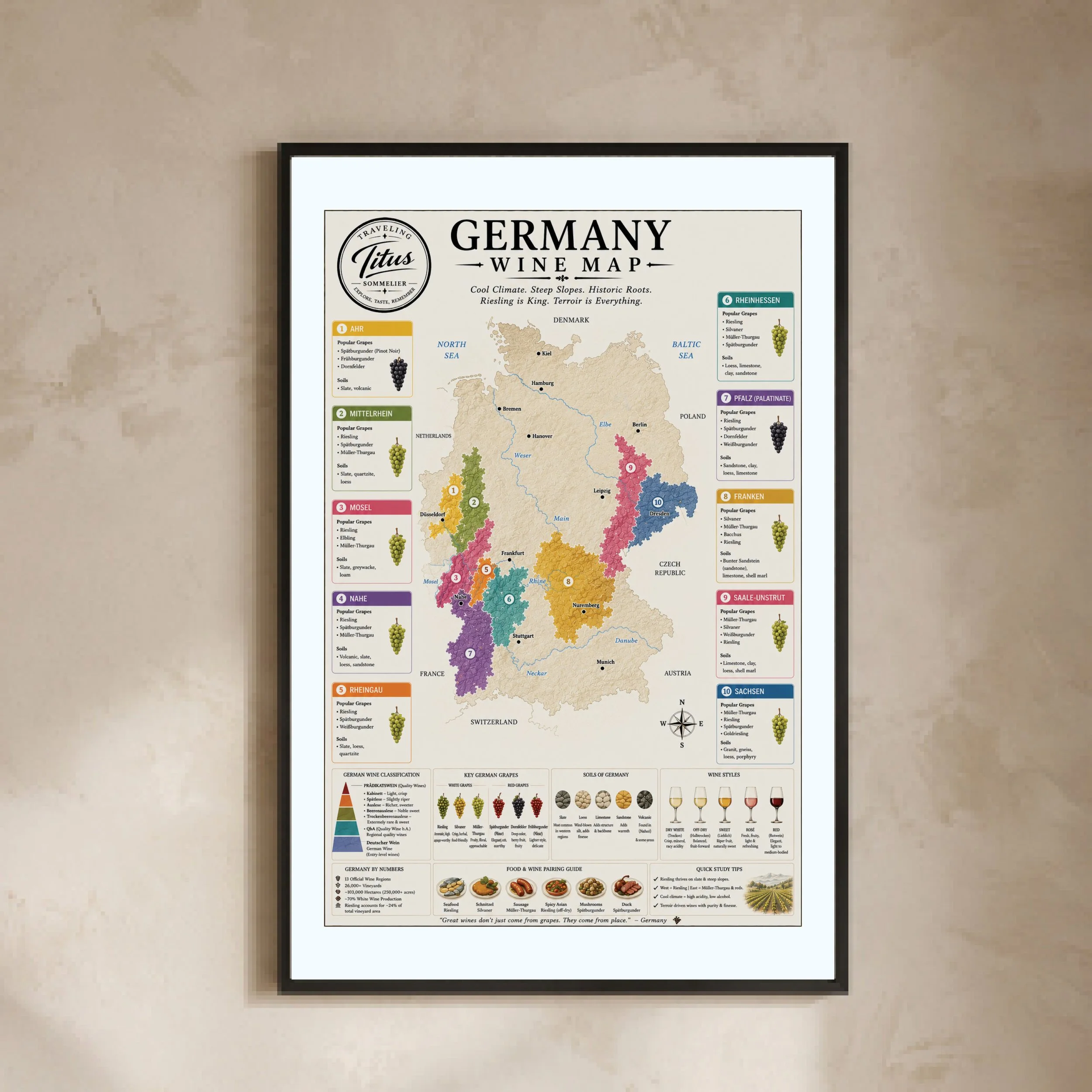 Germany Wine Map