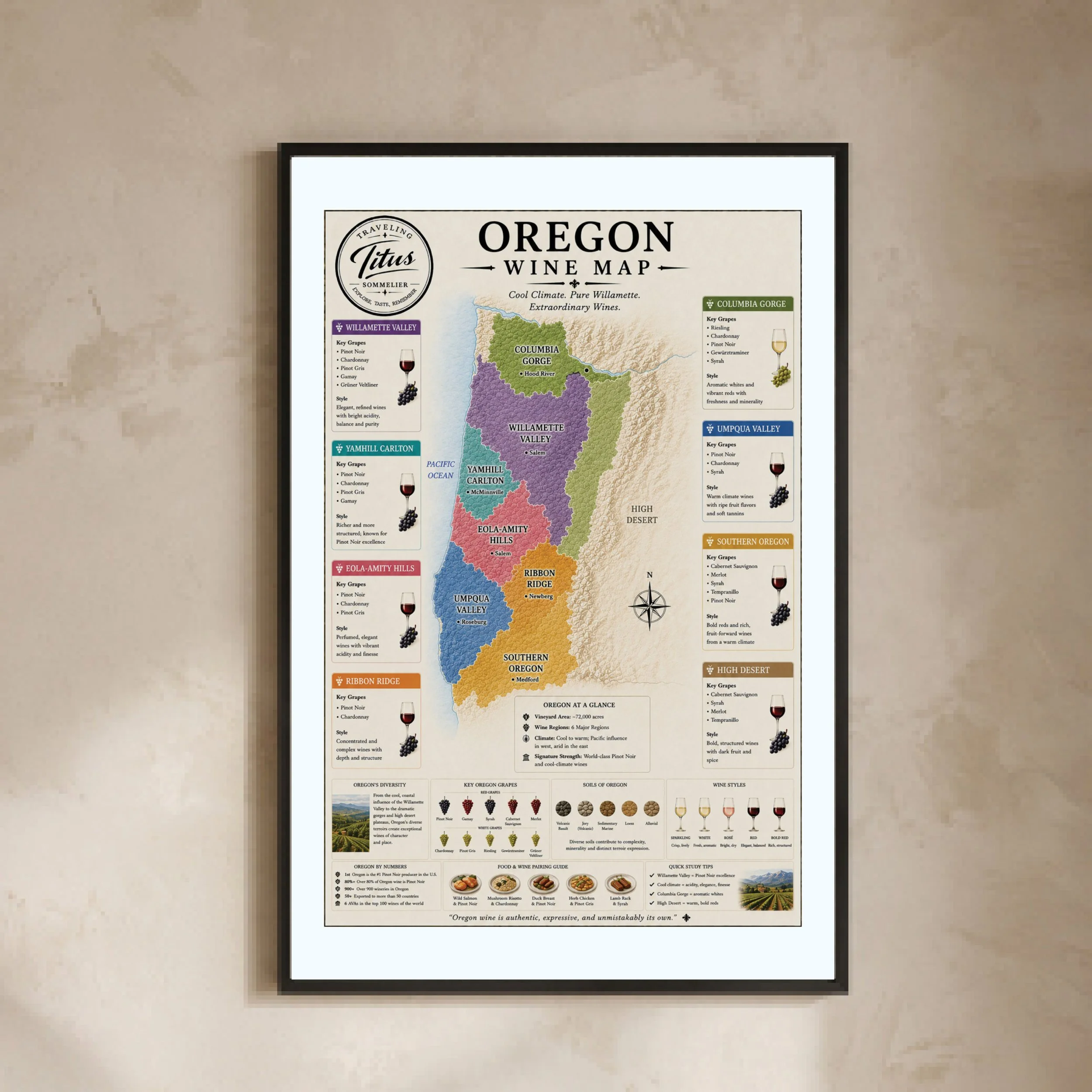Oregon Wine Map