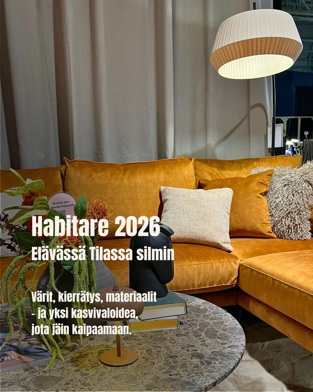 Habitare 2026 El&auml;v&auml;ss&auml; Tilassa silmin 🌿

K&auml;vin t&auml;n&auml;&auml;n keskiviikkona hakemassa ison annoksen inspiraatiota Habitaresta &ndash; ja t&auml;ll&auml; kertaa en kiinnitt&auml;nyt huomiota niink&auml;&auml;n siihen, mik&a