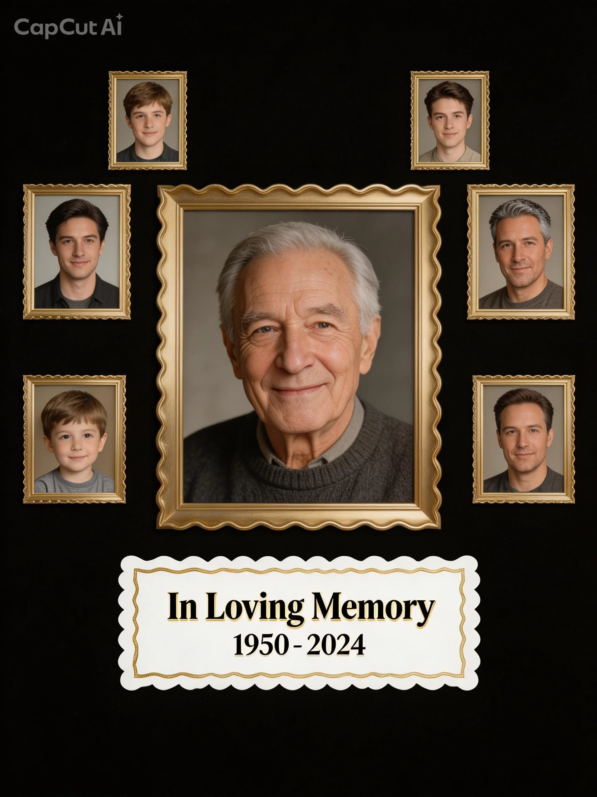 Handmade Memorial Poster Board