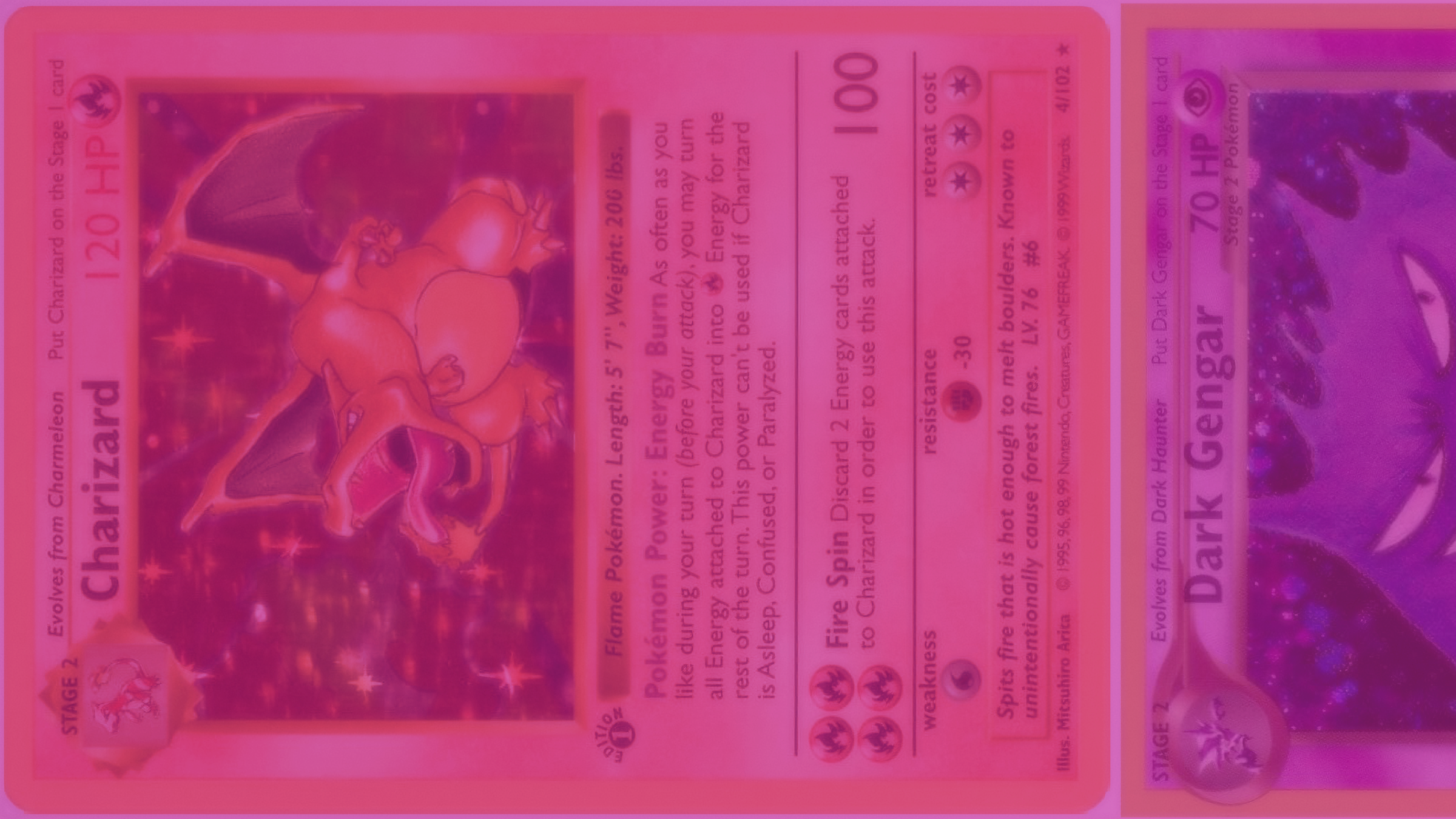 A Pokémon trading card featuring Charizard from the Evolution series. The card depicts Charizard with flames and wings, and includes text describing its abilities and stats such as HP 120, fire type, and attack moves.
