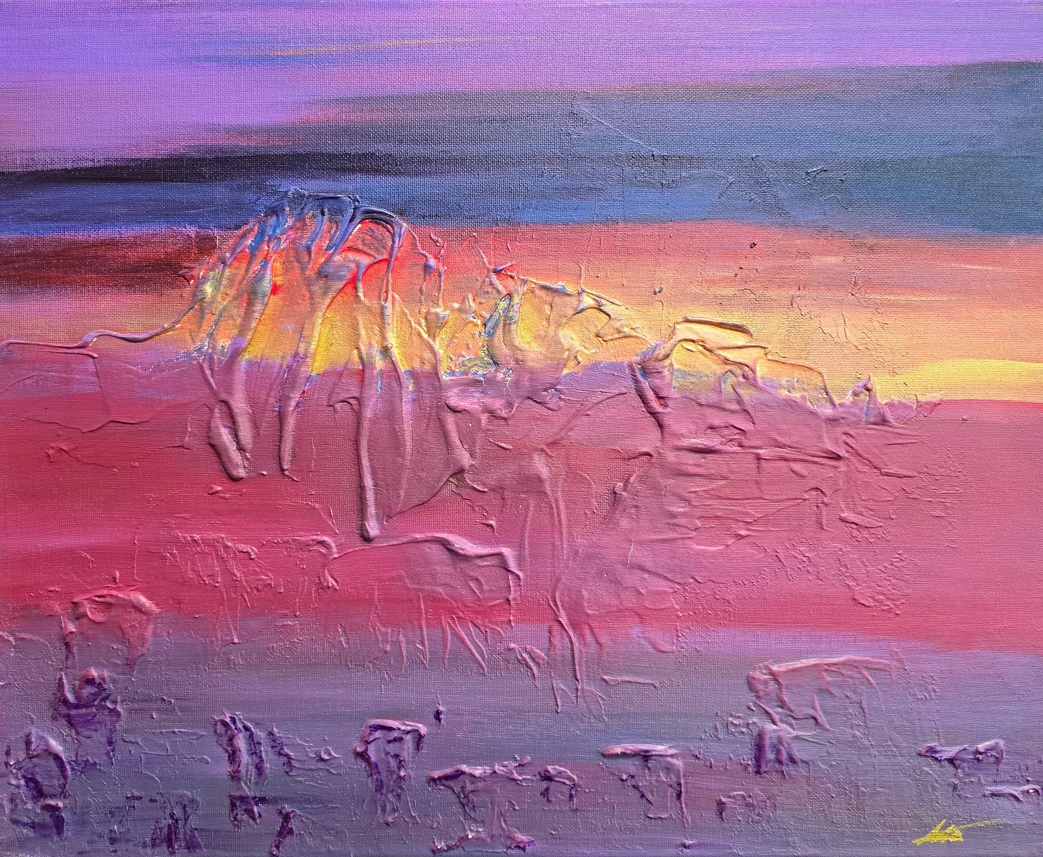 Sunset in the mountains