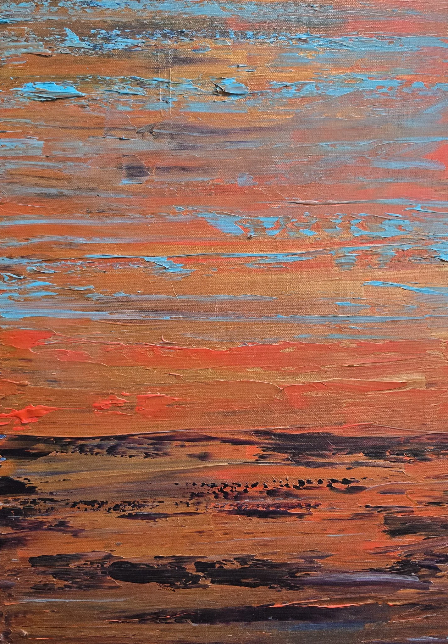 Layers of Fire and Sky: A Mesmerising Abstract Sunset