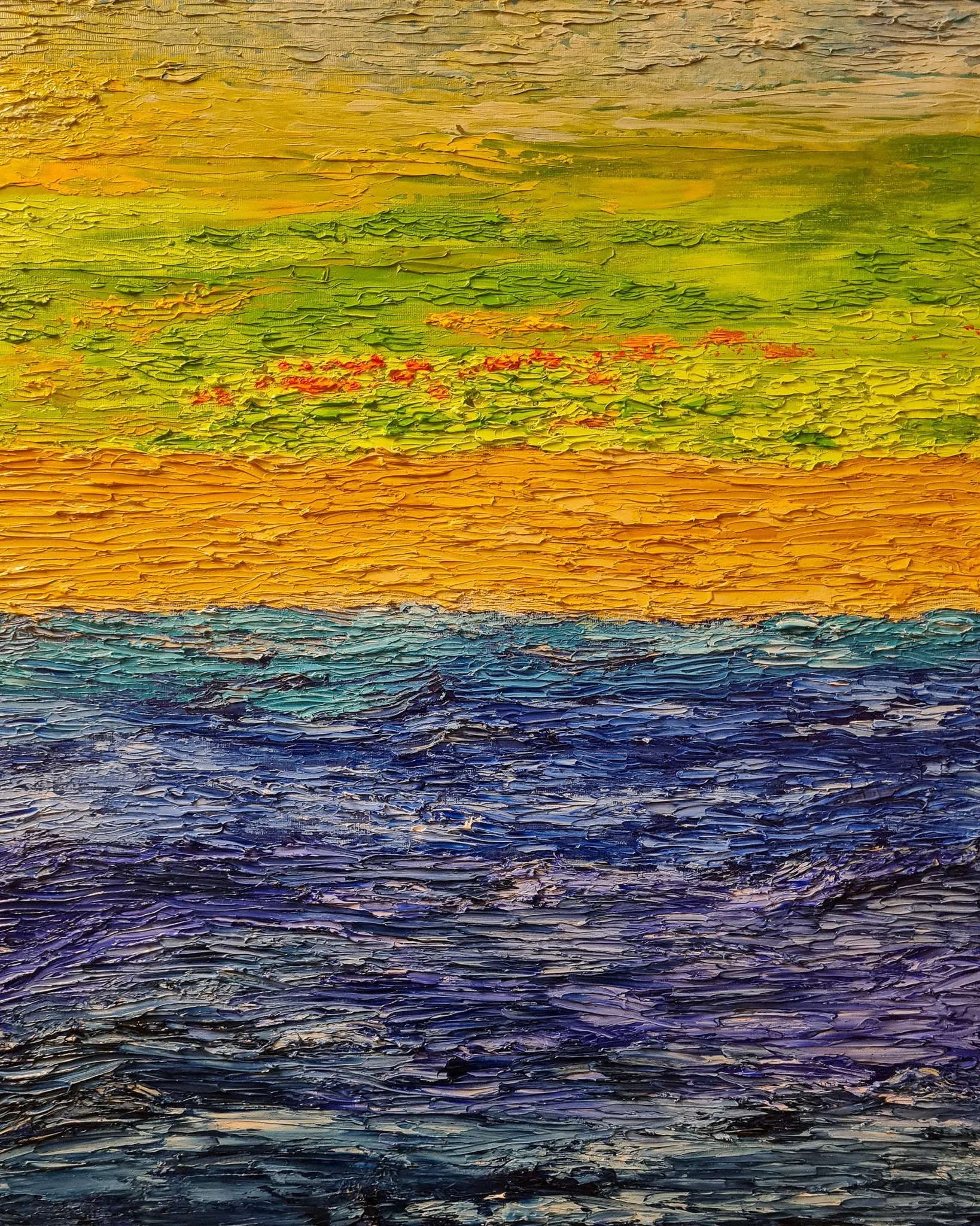 Side of the lake, spring