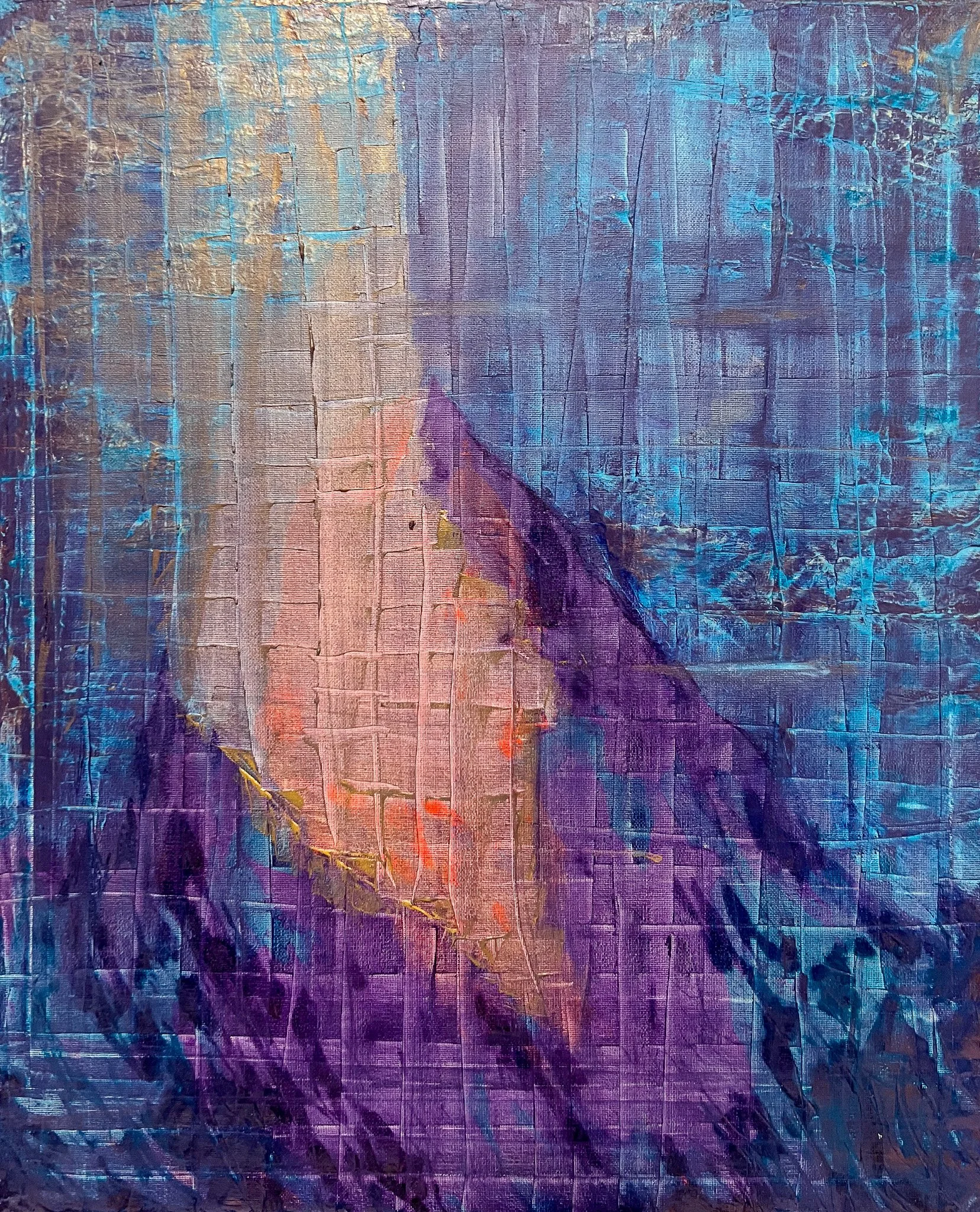 Illuminated Veil: Abstract Light and Texture
