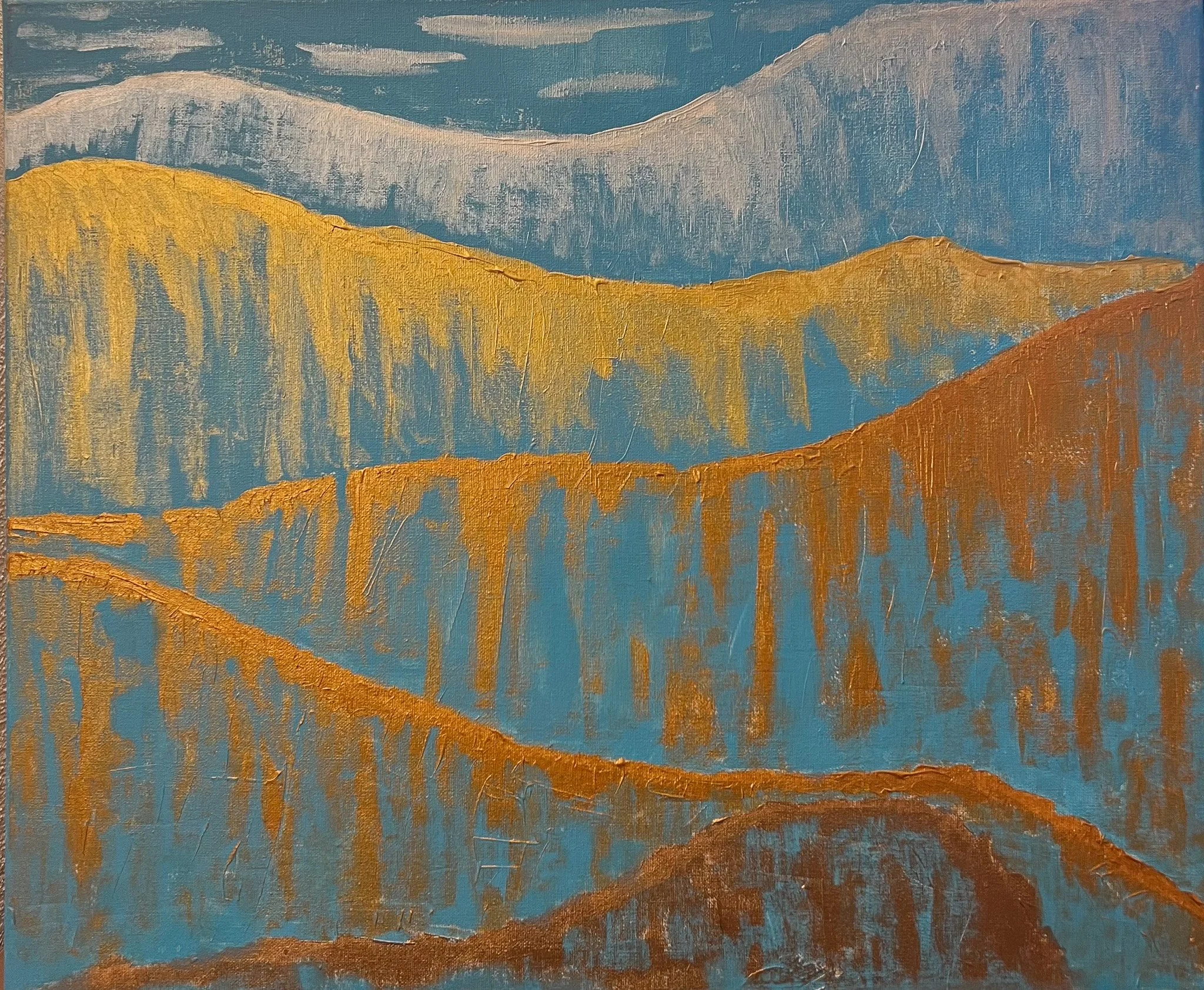 Mountain Symphony: A Gilded Journey