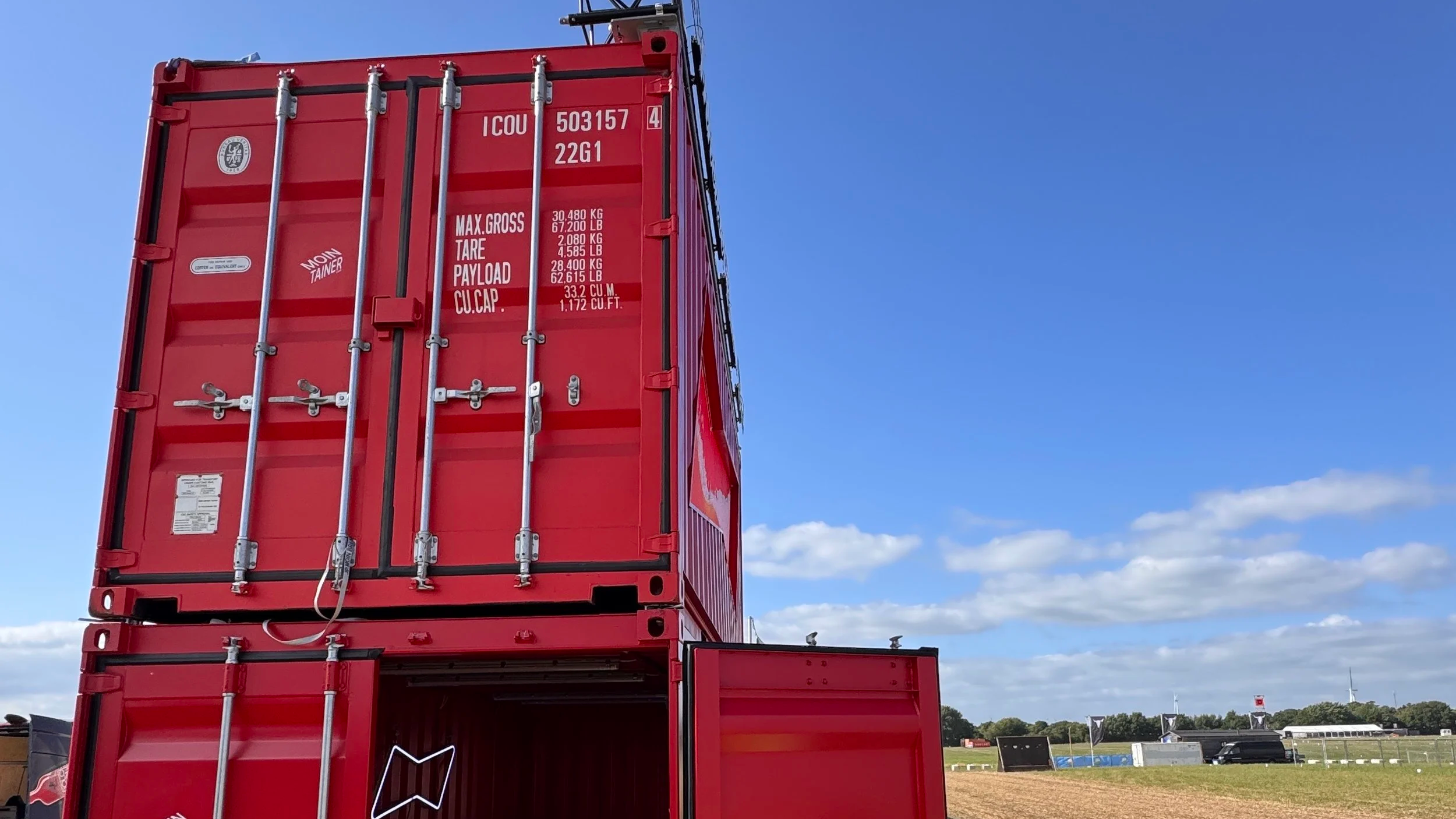 Aufbau Container