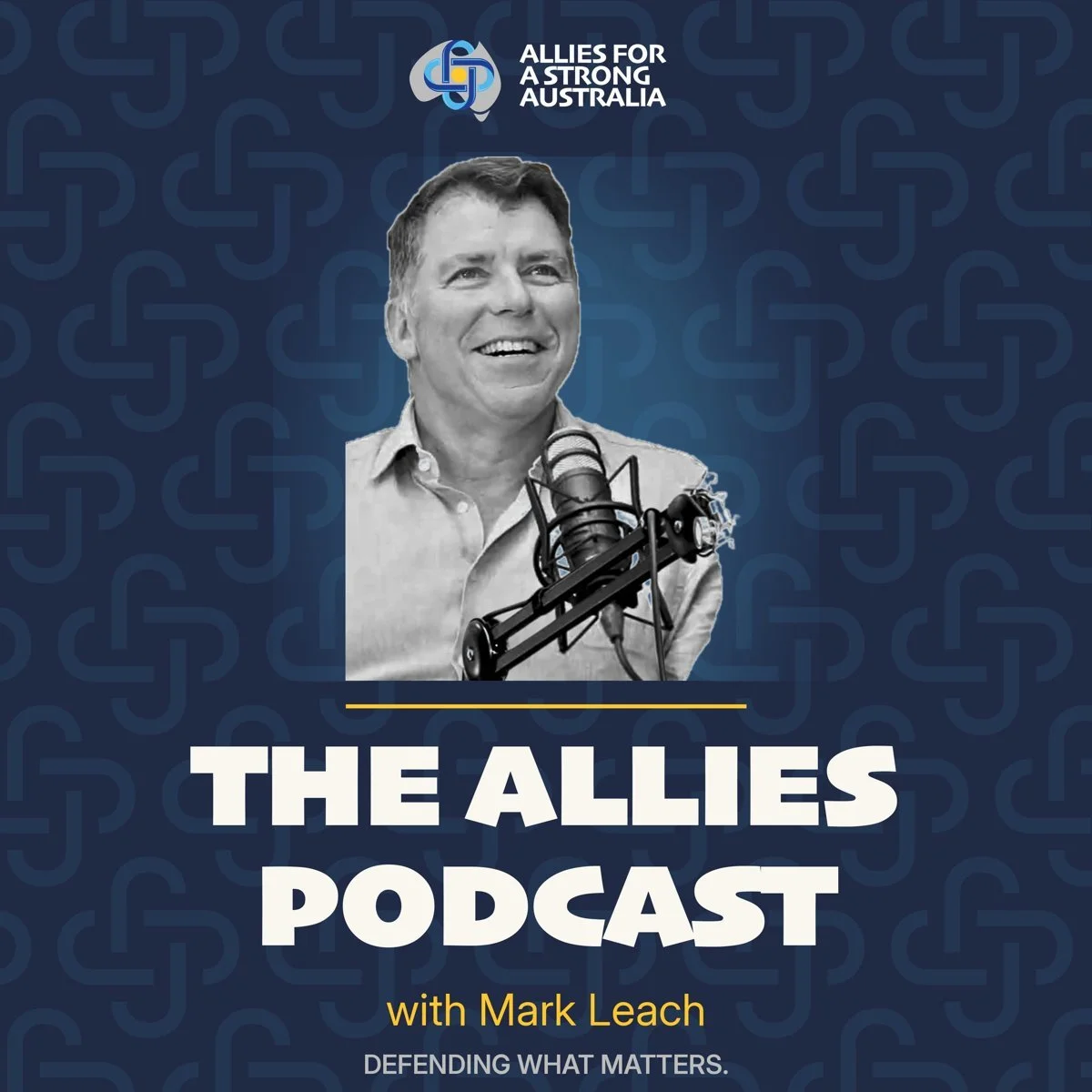 The Allies Podcast cover art featuring Mark Leach